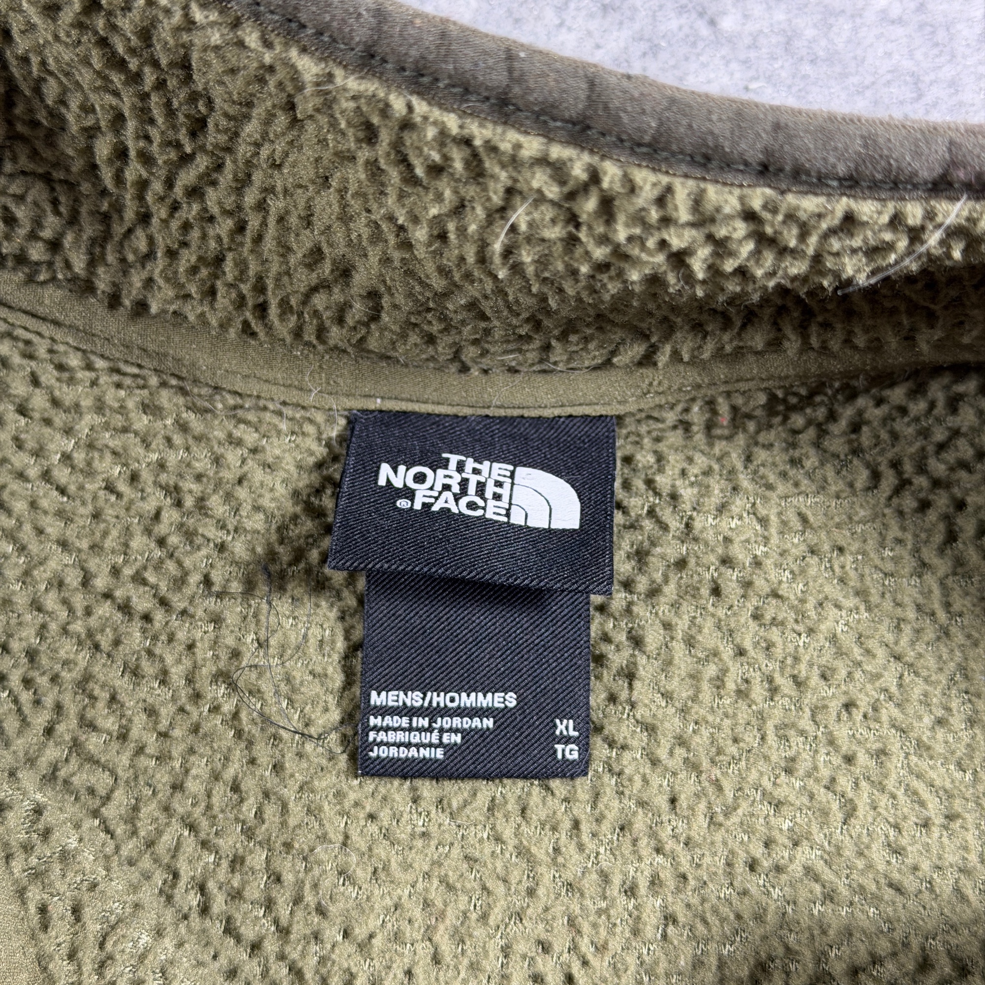 The North Face Campshire Fleece Jacket Mens XL Olive Green Sherpa Full Zip thumbnail 5