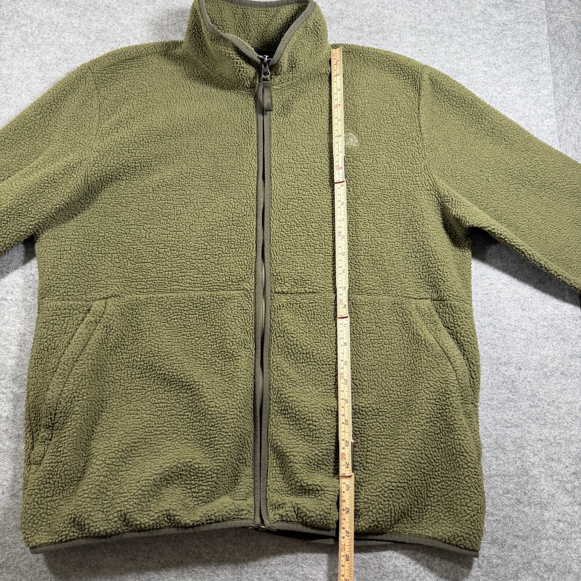 The North Face Campshire Fleece Jacket Mens XL Olive Green Sherpa Full Zip thumbnail 7