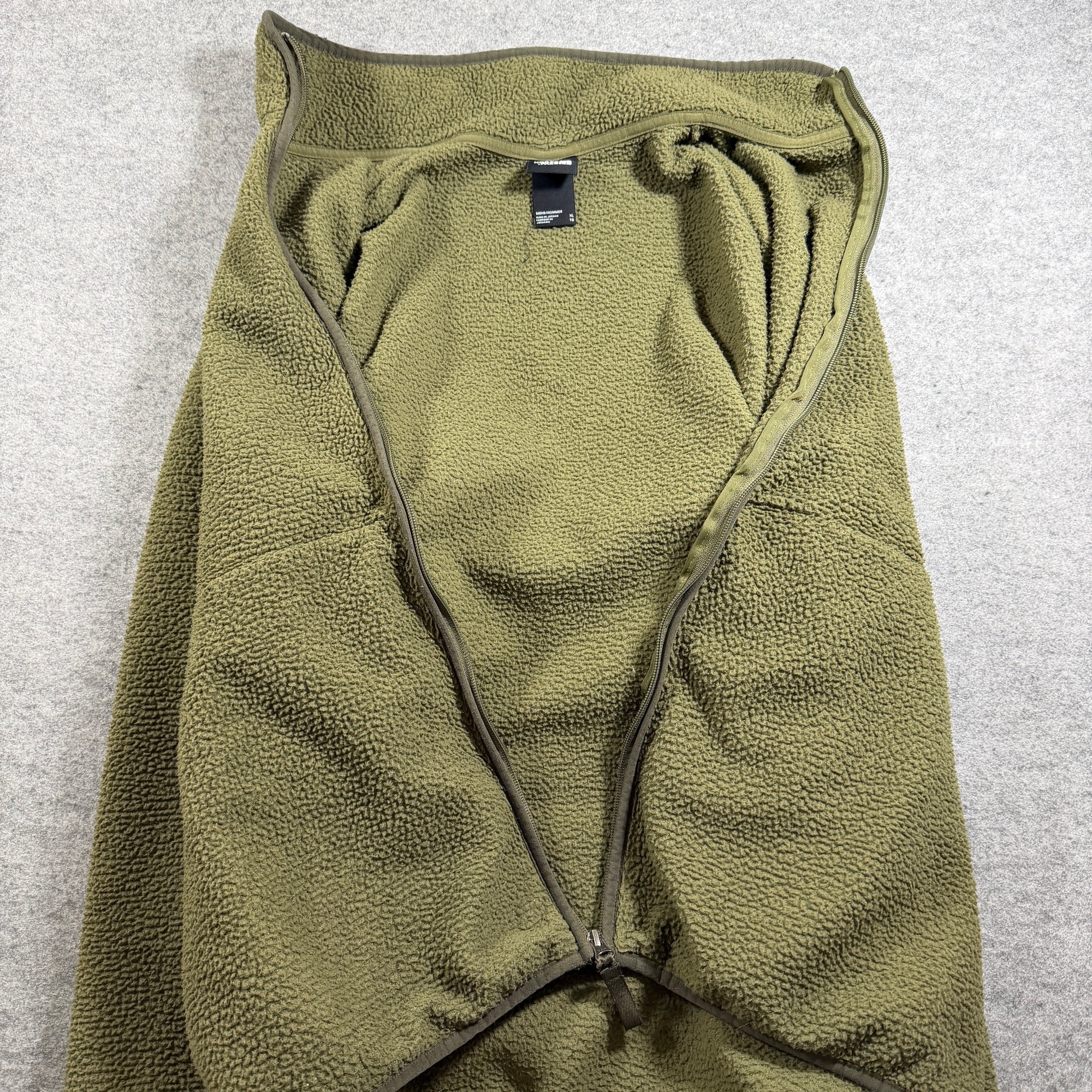 The North Face Campshire Fleece Jacket Mens XL Olive Green Sherpa Full Zip thumbnail 10