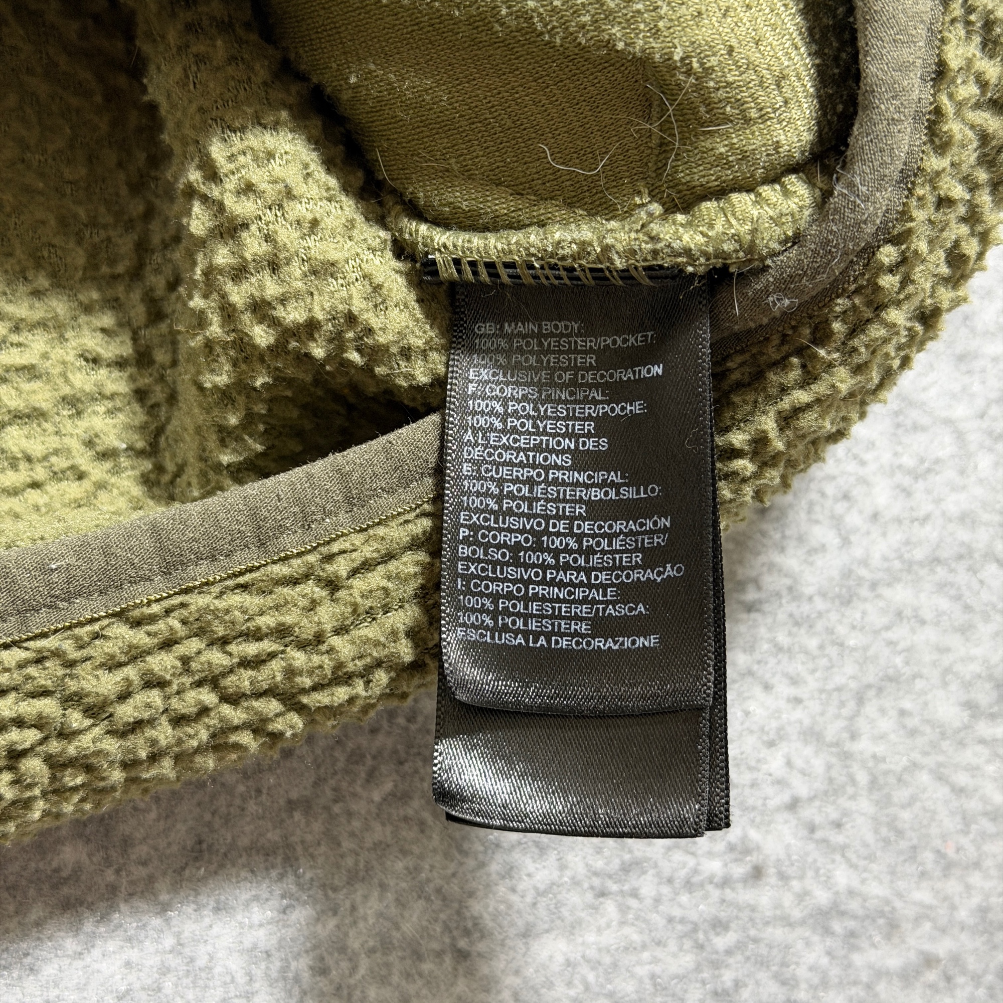 The North Face Campshire Fleece Jacket Mens XL Olive Green Sherpa Full Zip thumbnail 11