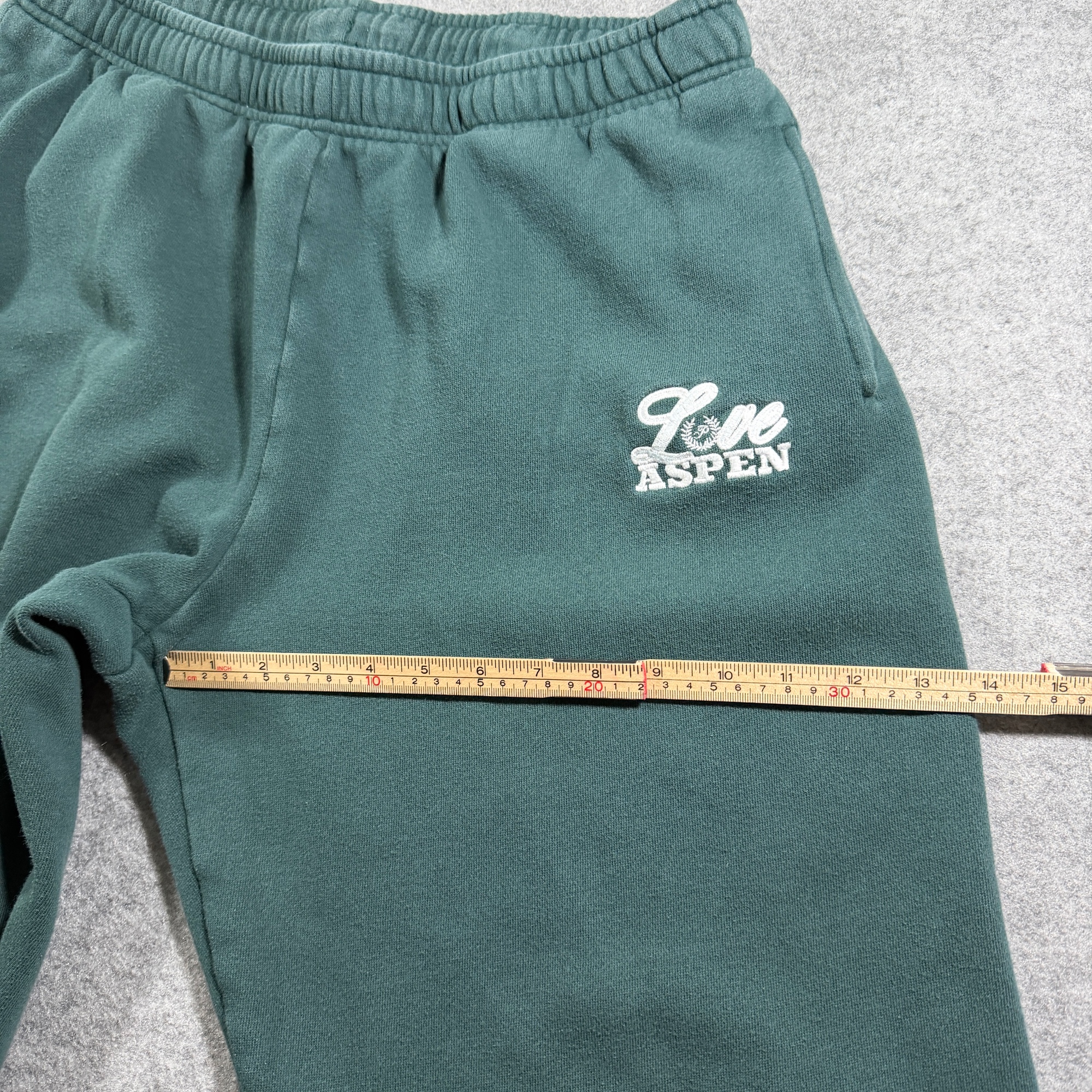 PINK Victoria's Secret Sweatpants Womens L Dark Green Love Aspen Graphic Jogger thumbnail 9