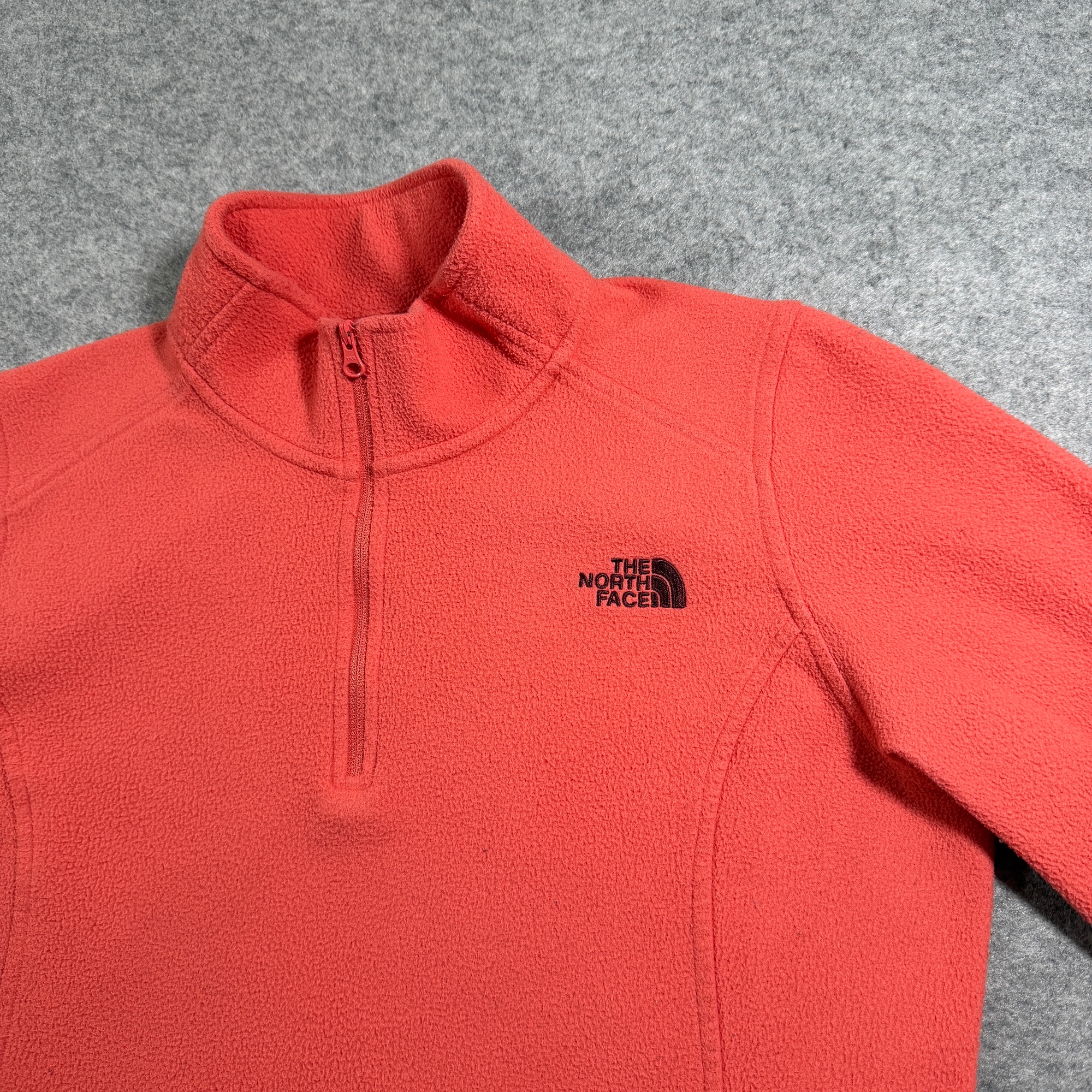 The North Face Fleece Pullover Womens M Coral 1/4 Zip TKA 100 Glacier Outdoor thumbnail 3