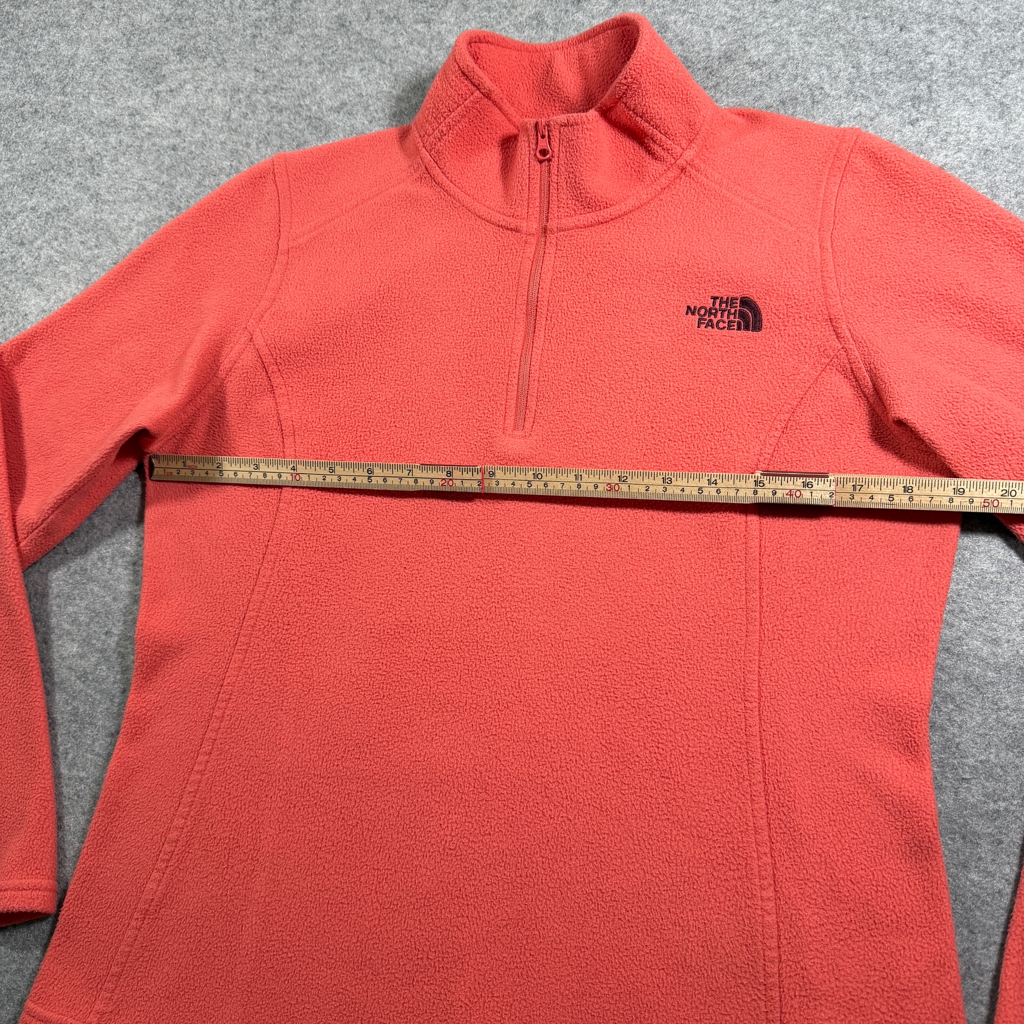 The North Face Fleece Pullover Womens M Coral 1/4 Zip TKA 100 Glacier Outdoor thumbnail 6