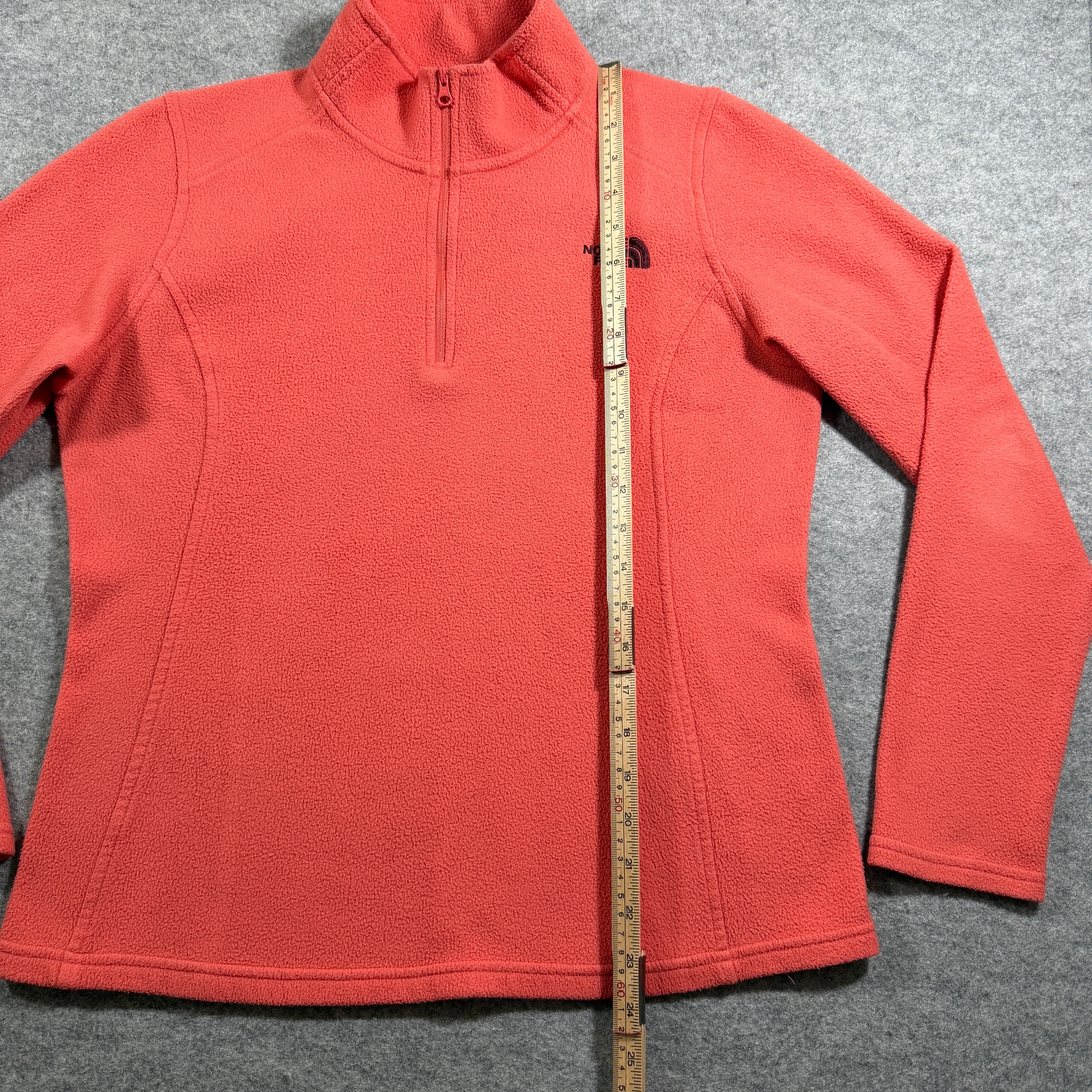 The North Face Fleece Pullover Womens M Coral 1/4 Zip TKA 100 Glacier Outdoor thumbnail 7
