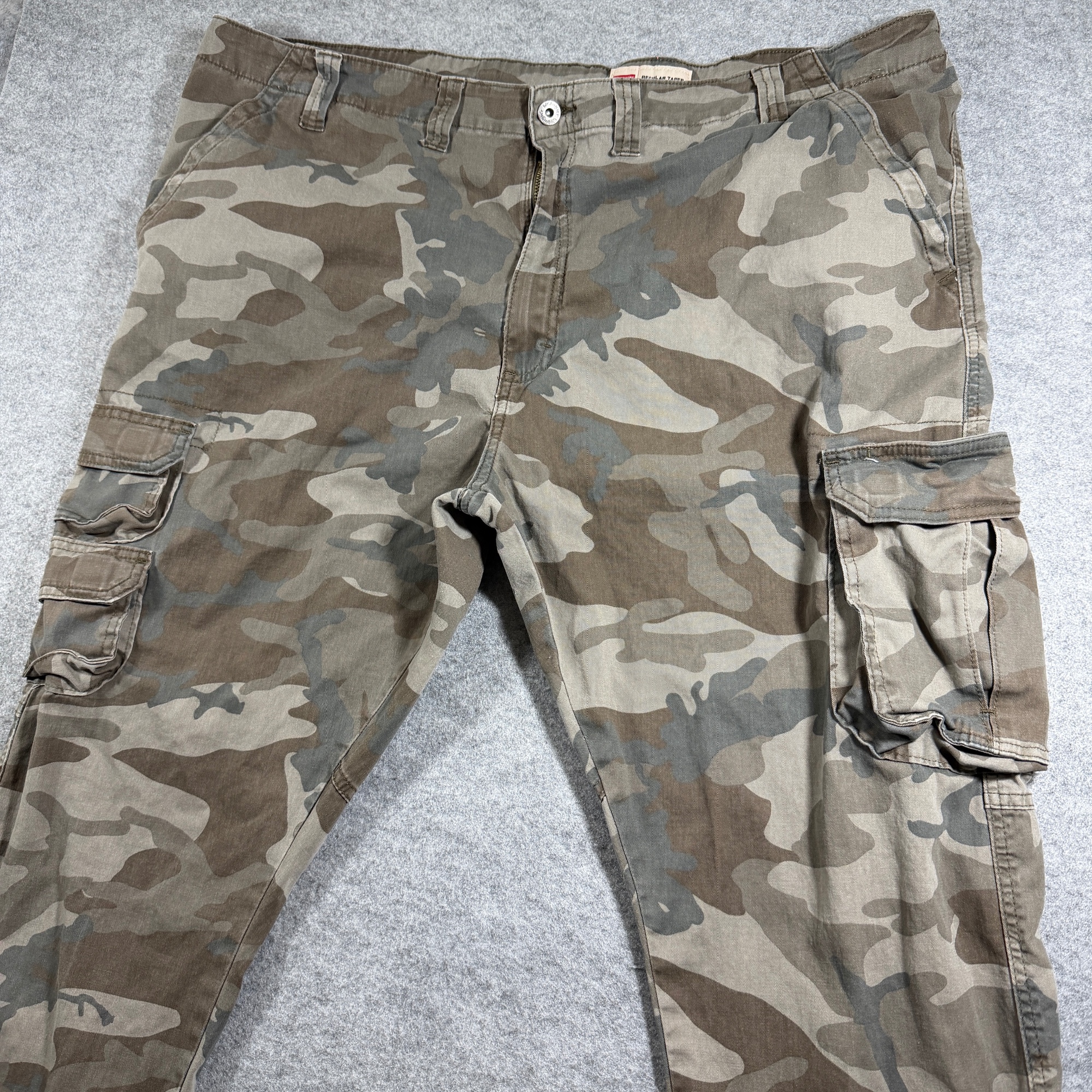 Wrangler Cargo Pants Mens 44x30 Camouflage Regular Taper Stretch Cotton Utility thumbnail 4