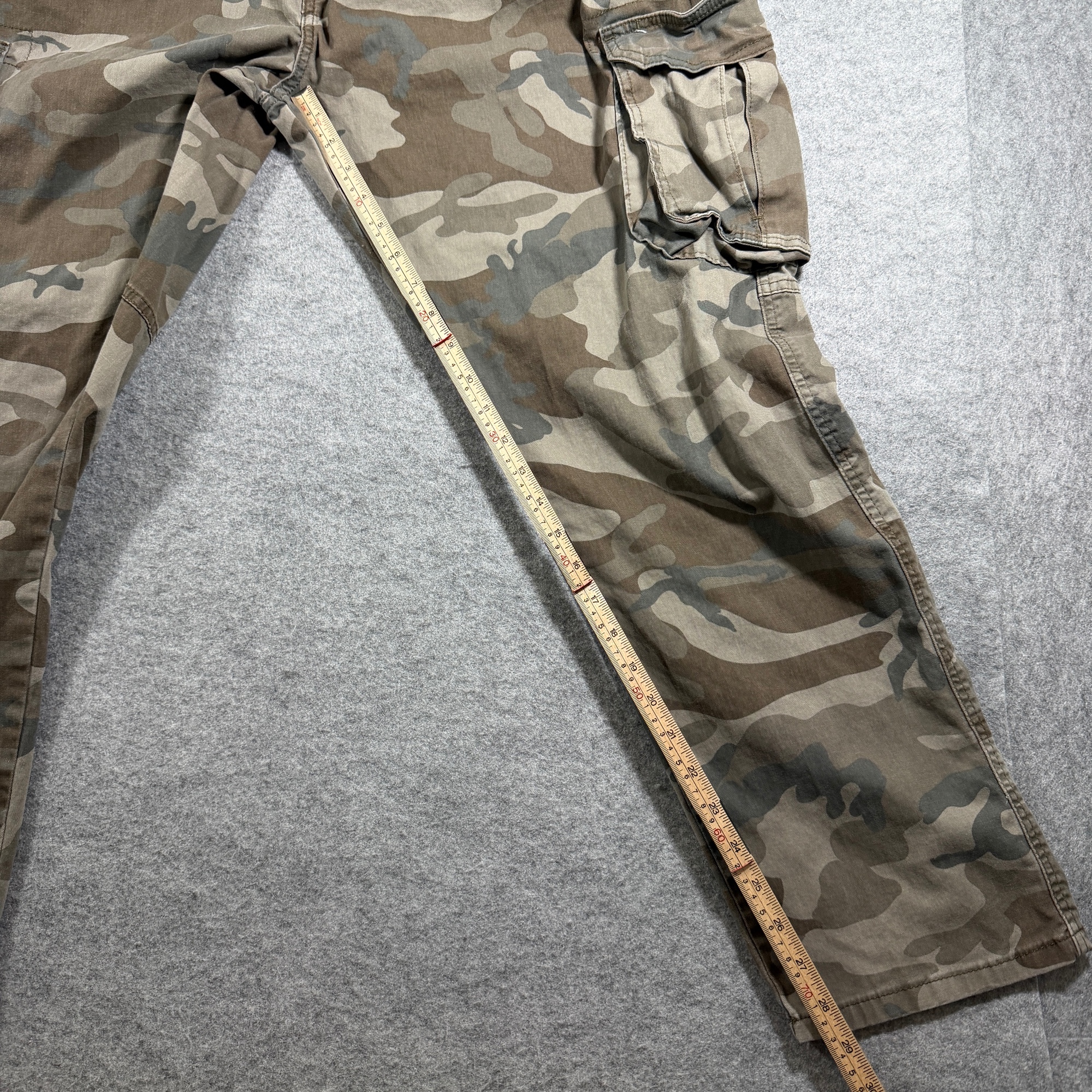 Wrangler Cargo Pants Mens 44x30 Camouflage Regular Taper Stretch Cotton Utility thumbnail 7