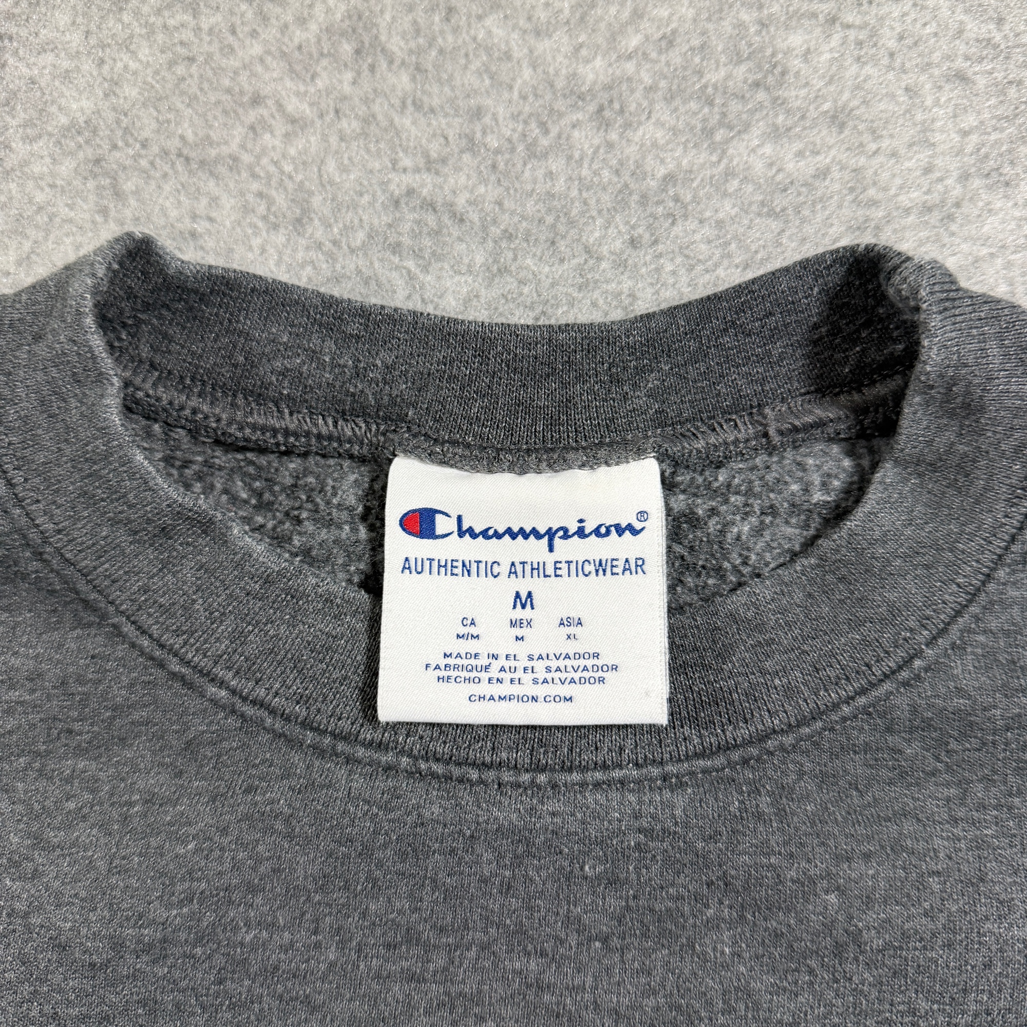 Vintage Champion Sweatshirt Mens M Charcoal Gray Columbia University Crewneck thumbnail 4