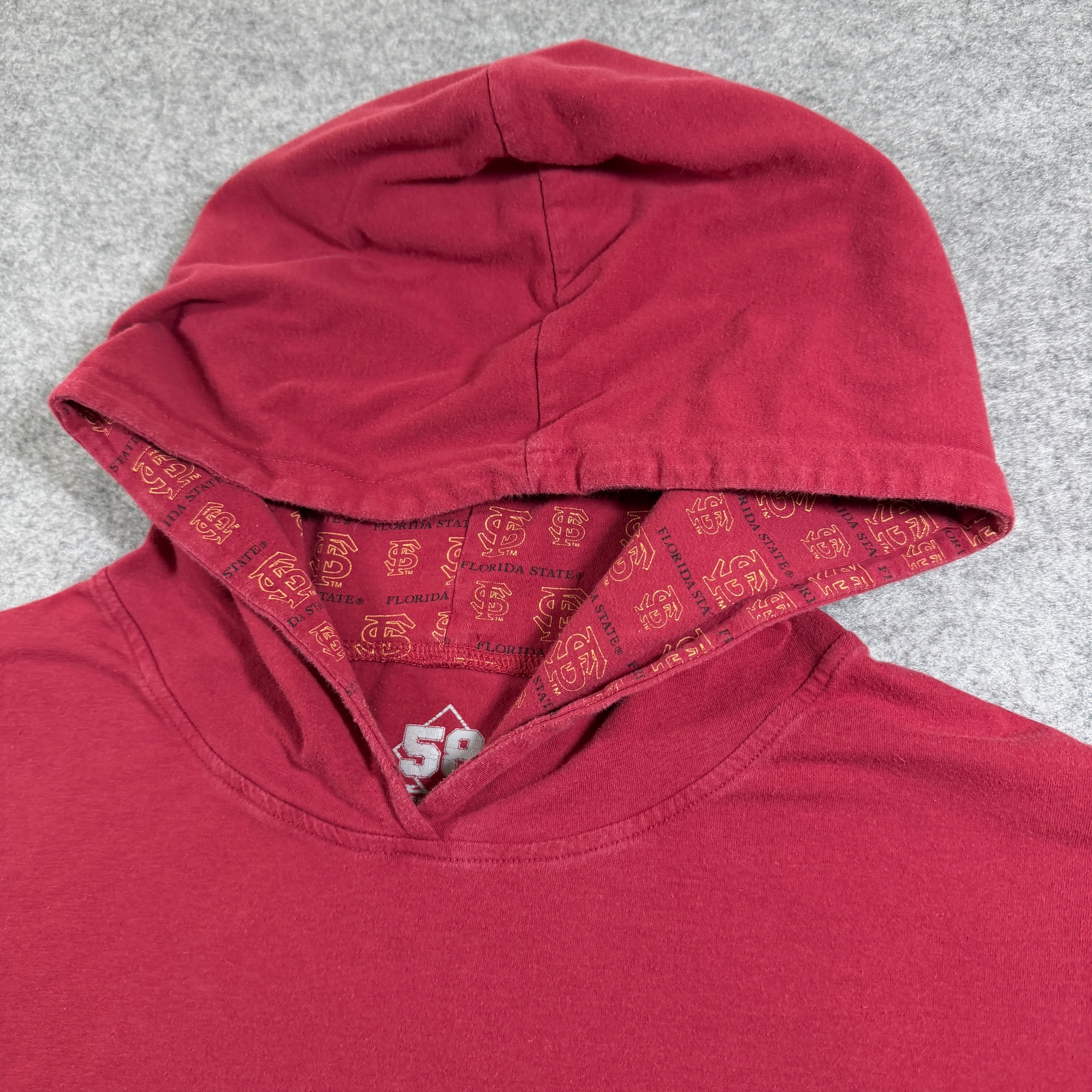 58 Sports Florida State Seminoles Hoodie Shirt Mens XXL Red Lightweight FSU NCAA thumbnail 4
