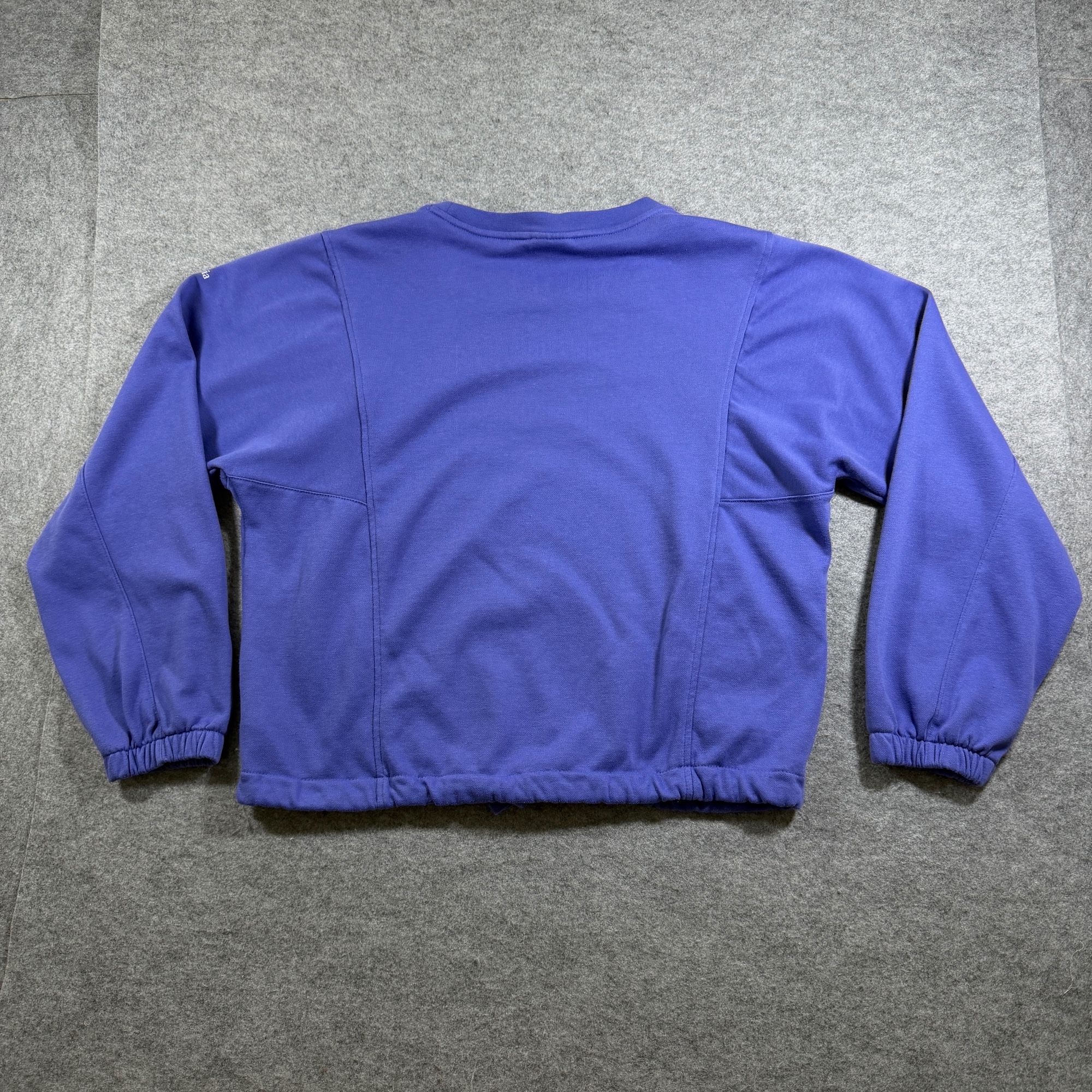 Columbia Sweatshirt Womens L Purple Boxy Drop Shoulder Drawstring Hem Cotton thumbnail 2