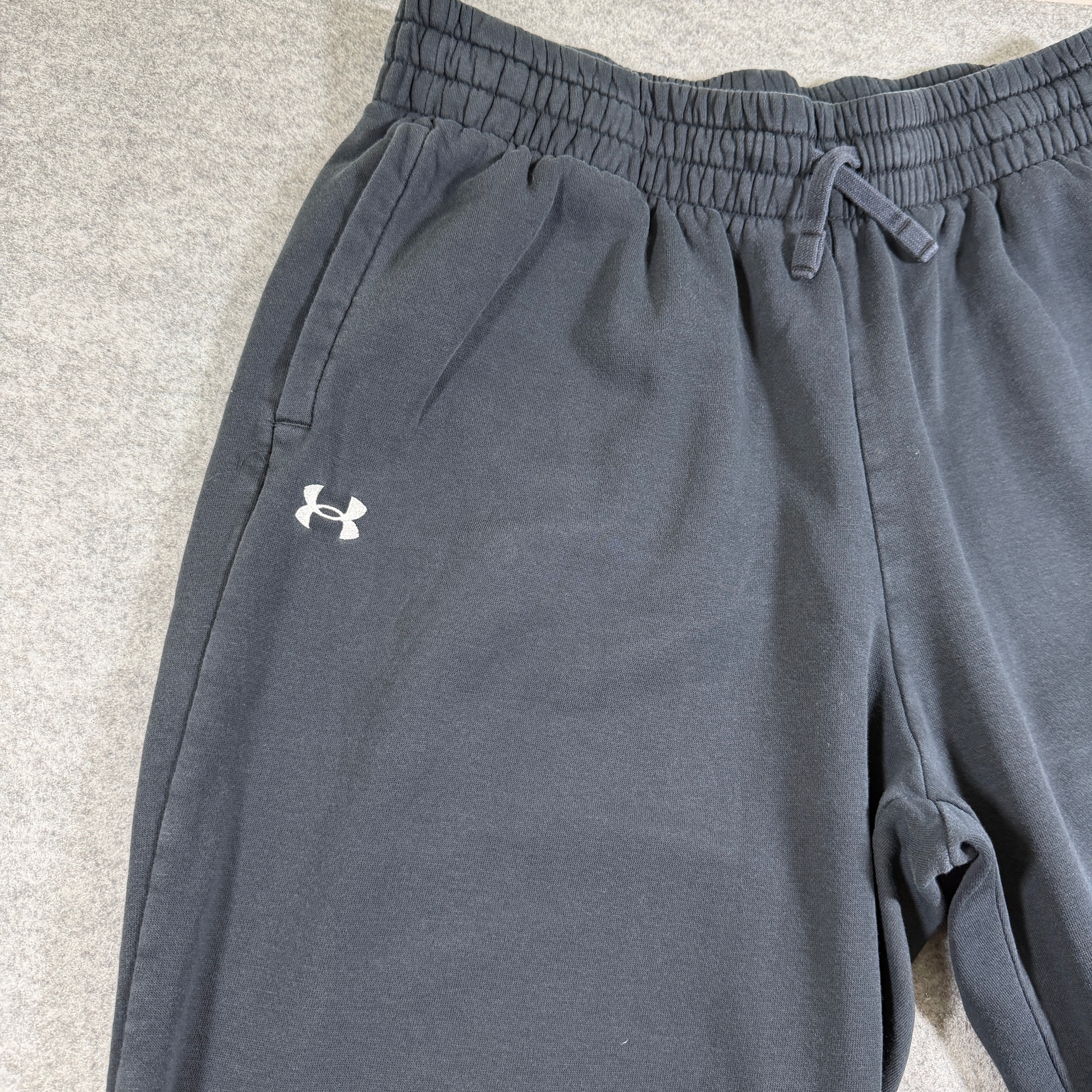 Under Armour Rival Fleece Sweatpants Mens L Black Drawstring Jogger Pockets thumbnail 4