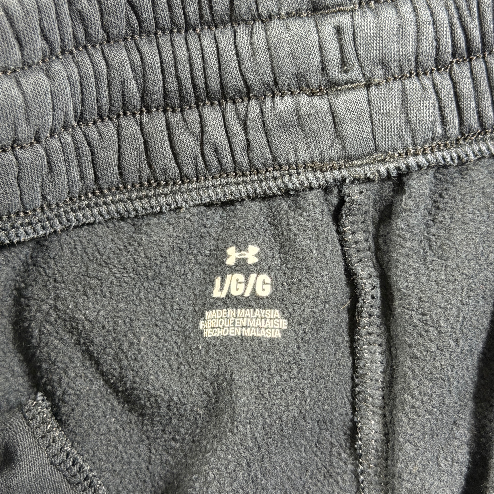 Under Armour Rival Fleece Sweatpants Mens L Black Drawstring Jogger Pockets thumbnail 5