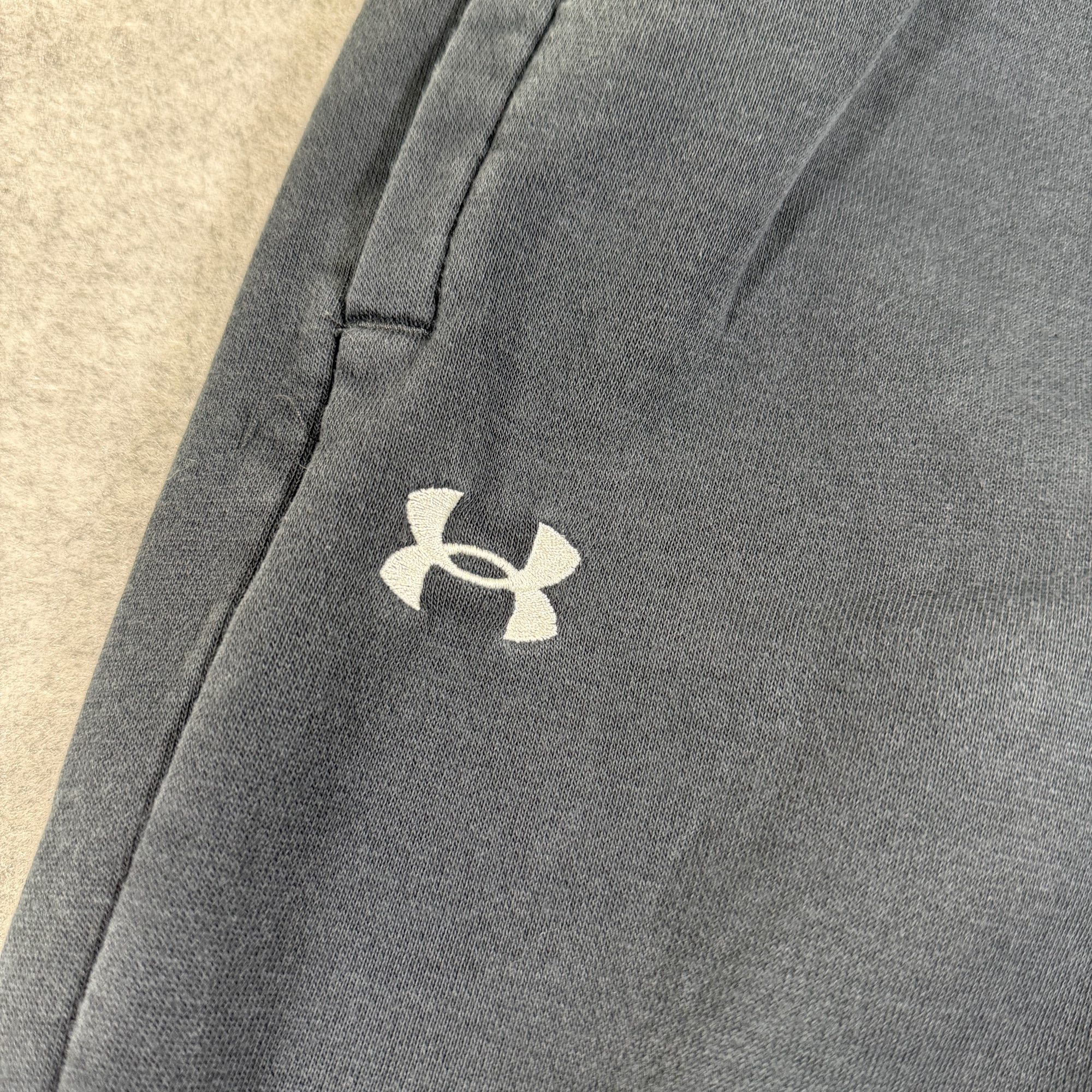 Under Armour Rival Fleece Sweatpants Mens L Black Drawstring Jogger Pockets thumbnail 8