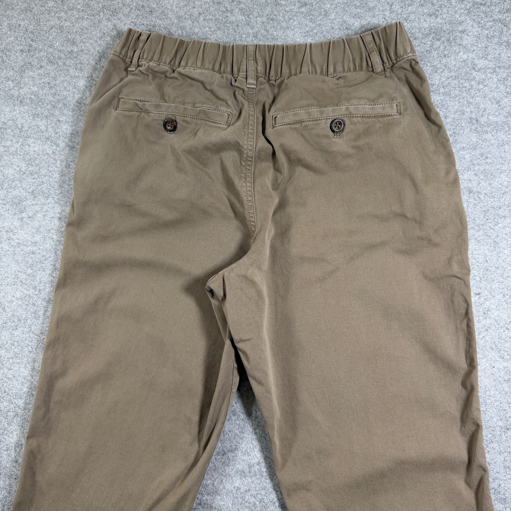 Bearbottom Joggers Mens M Khaki Stretch Cotton Drawstring Cuffed Athletic Pants thumbnail 4