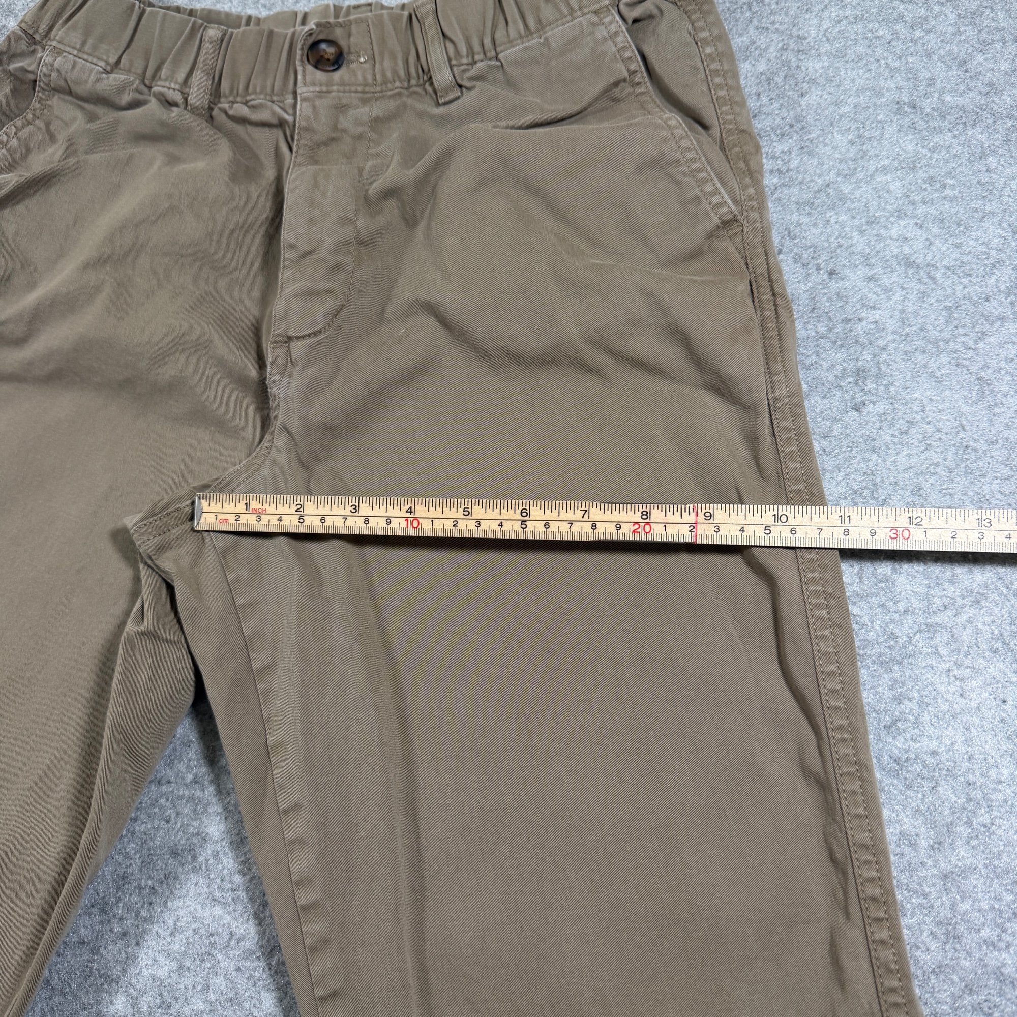 Bearbottom Joggers Mens M Khaki Stretch Cotton Drawstring Cuffed Athletic Pants thumbnail 7