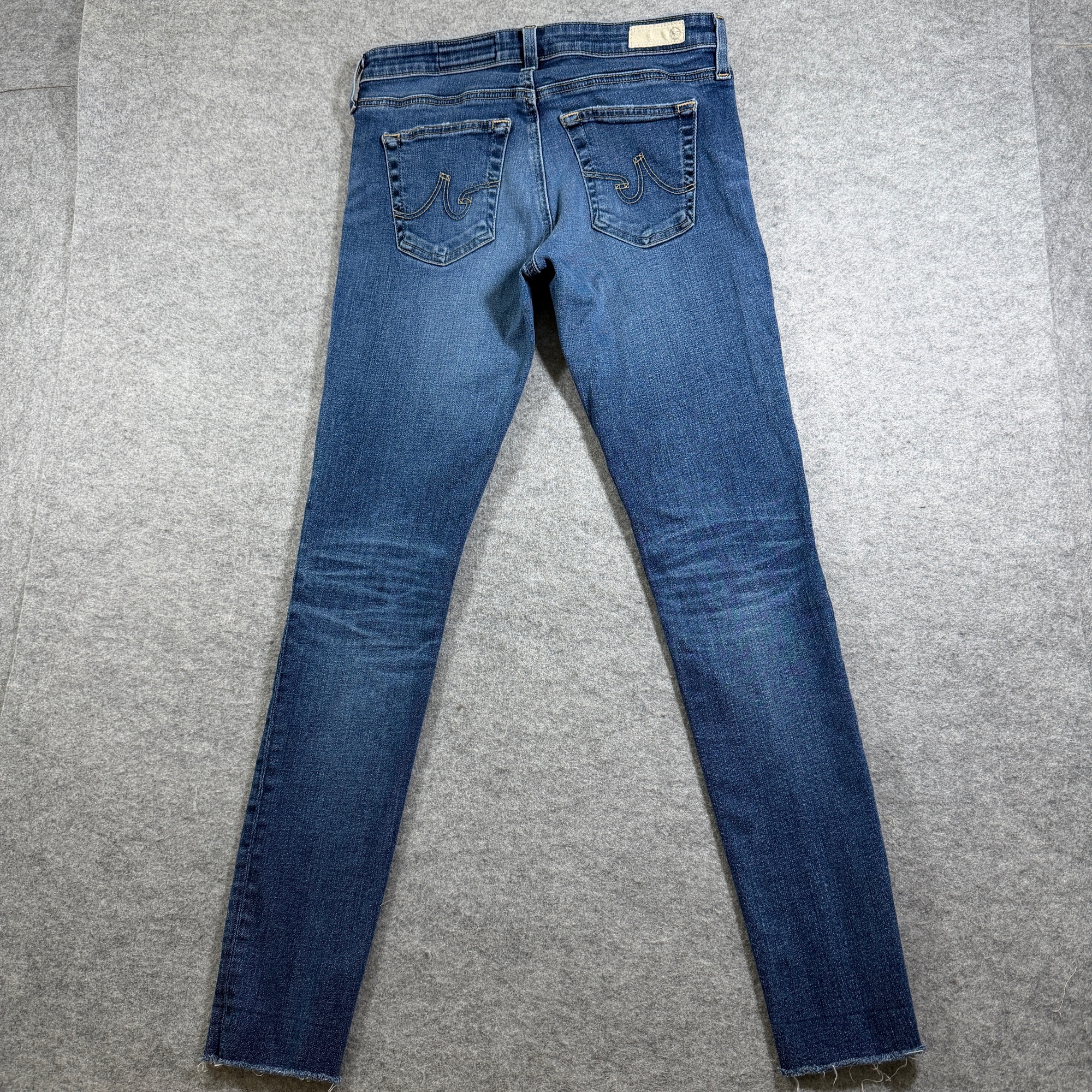 AG Adriano Goldschmied The Legging Ankle Jeans Womens 28 Blue Distressed Skinny thumbnail 2