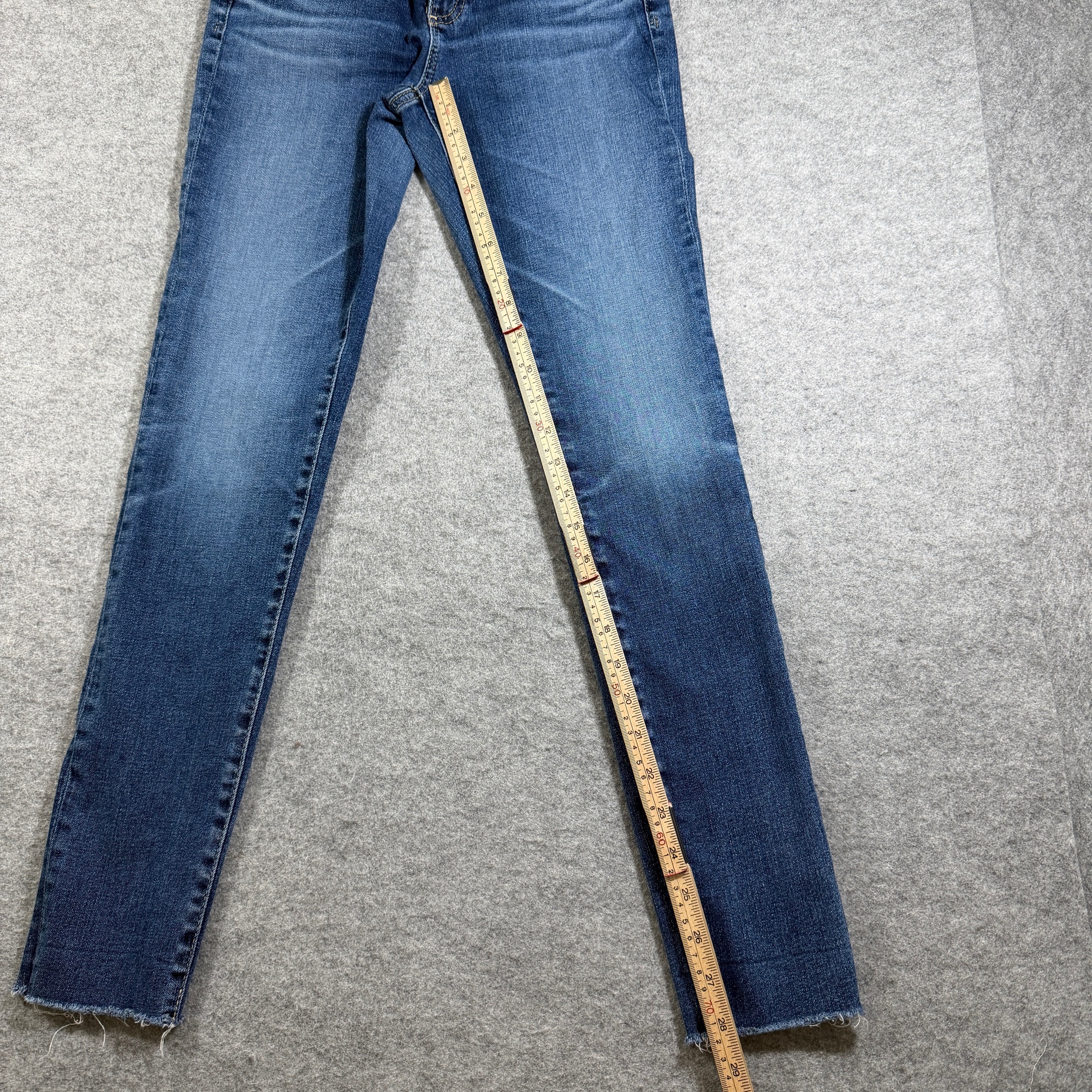 AG Adriano Goldschmied The Legging Ankle Jeans Womens 28 Blue Distressed Skinny thumbnail 7