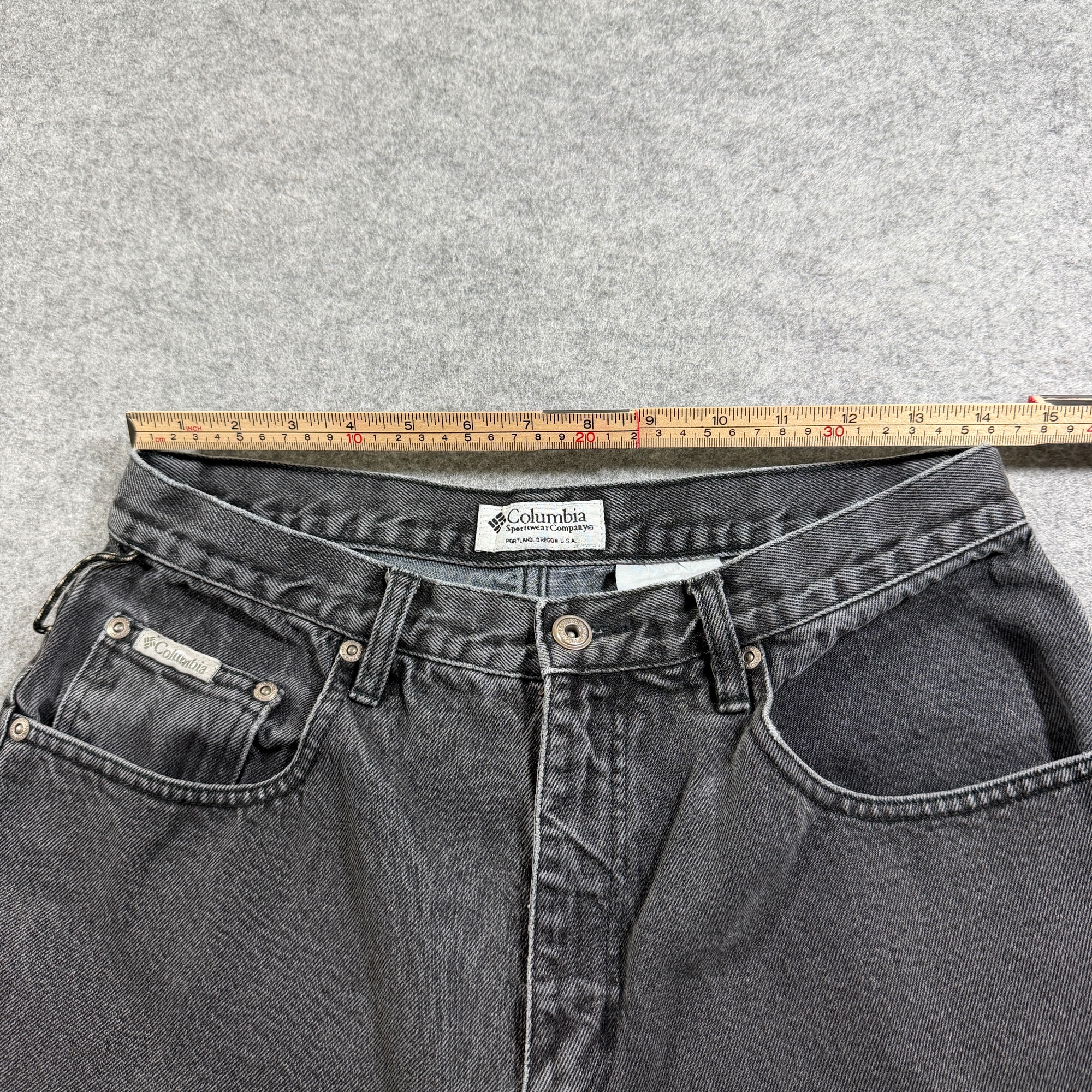 Columbia Durable Jeans Mens 32x32 Faded Black Relaxed Fit Cotton Denim Outdoor thumbnail 6