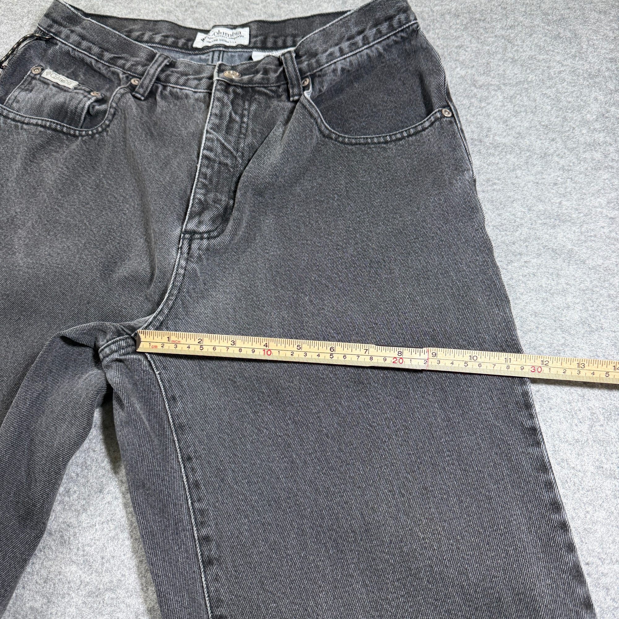Columbia Durable Jeans Mens 32x32 Faded Black Relaxed Fit Cotton Denim Outdoor thumbnail 8