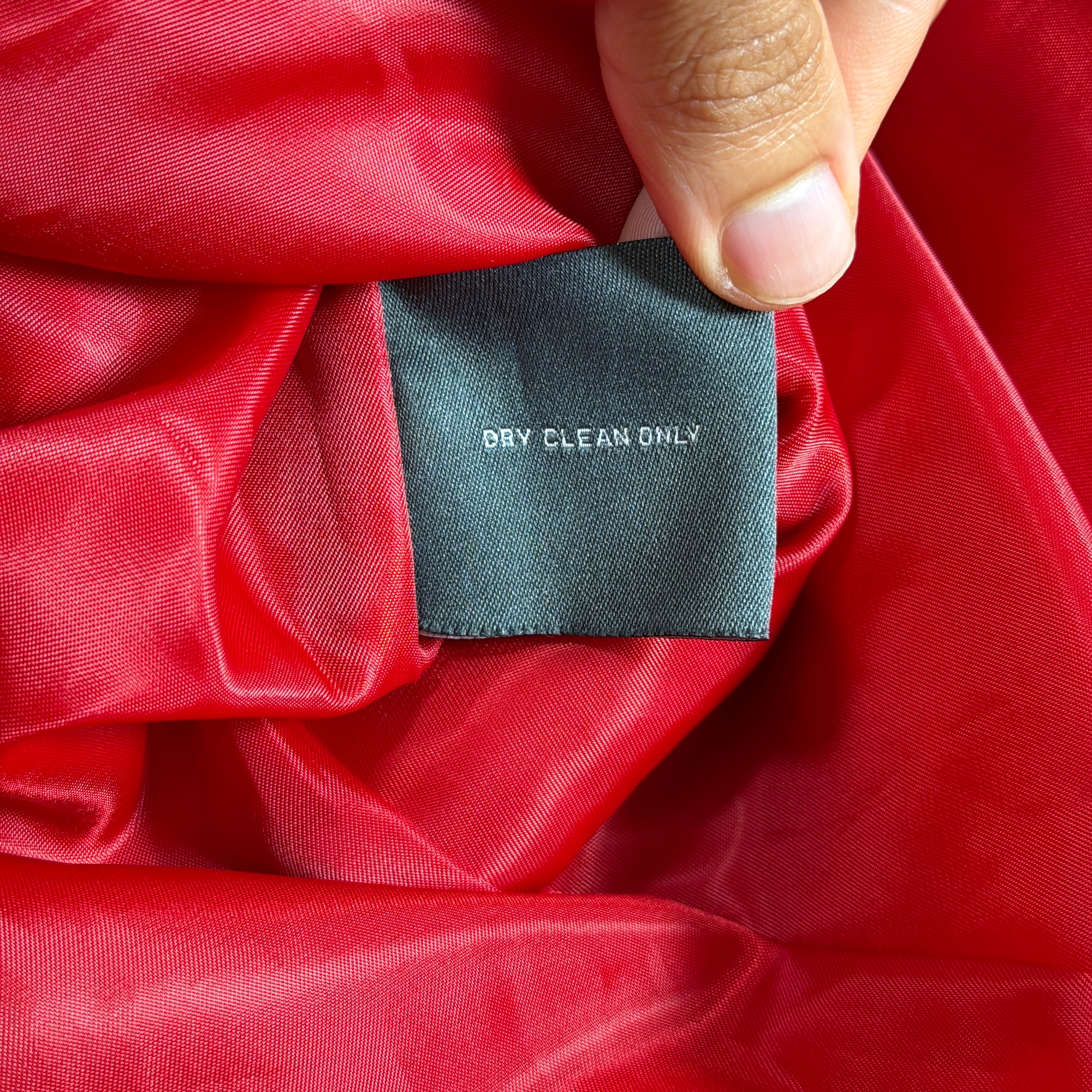 Kenneth Cole Reaction Trench Coat Womens S Bright Red Belted Long Dressy Chic thumbnail 11