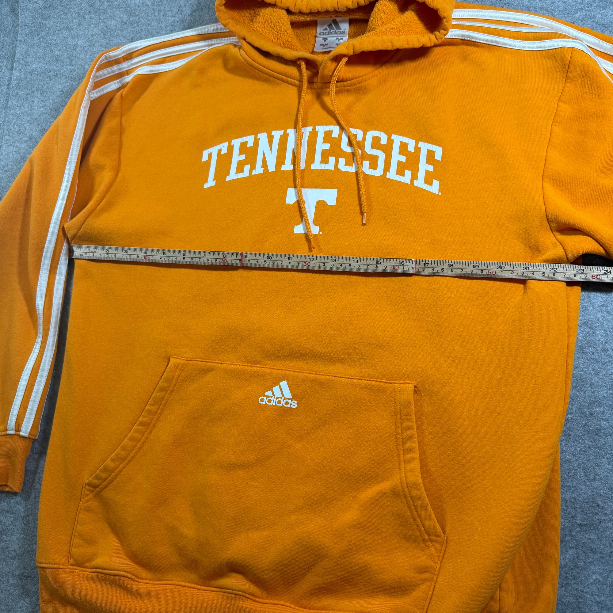Adidas Hoodie Mens M Orange Tennessee Volunteers Pullover 3 Stripe Fan Gear NCAA thumbnail 6