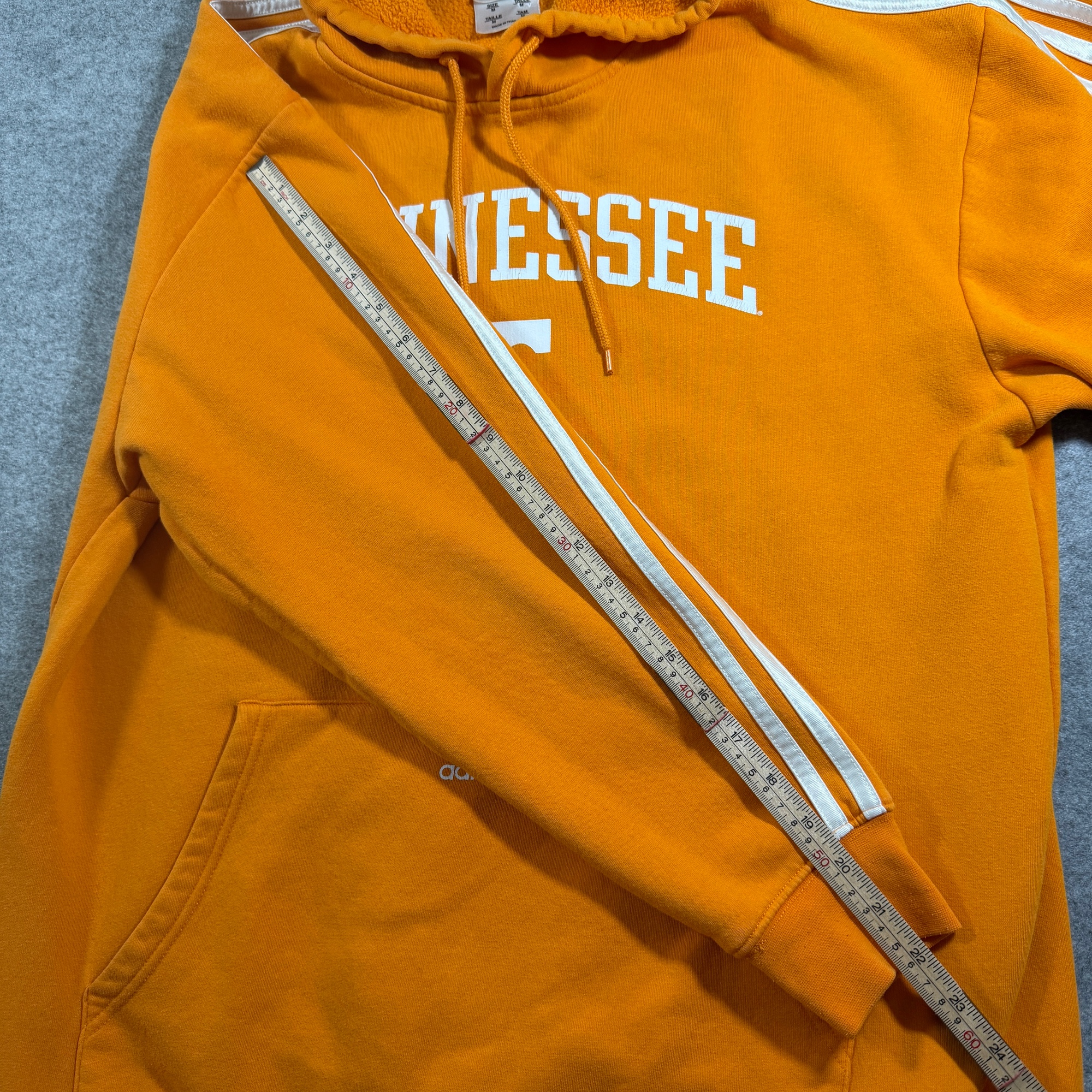 Adidas Hoodie Mens M Orange Tennessee Volunteers Pullover 3 Stripe Fan Gear NCAA thumbnail 8
