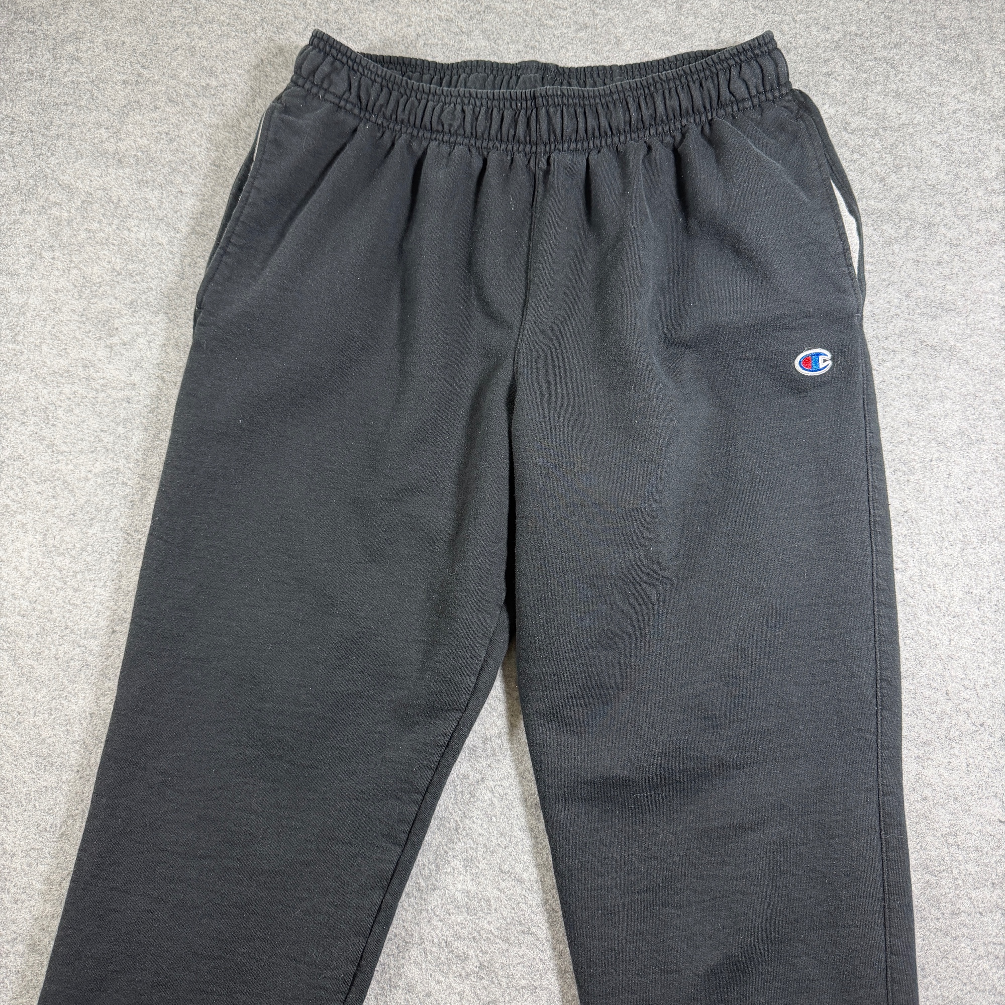 Champion Sweatpants Mens L Black Heavyweight Fleece Cuffed Joggers Drawstring thumbnail 3
