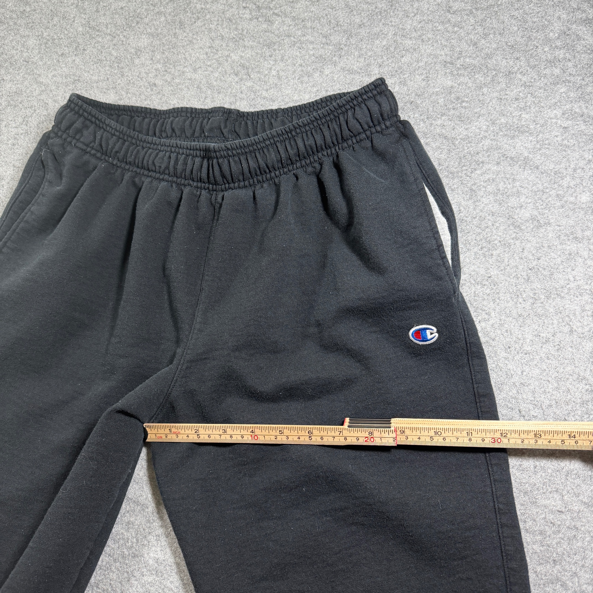 Champion Sweatpants Mens L Black Heavyweight Fleece Cuffed Joggers Drawstring thumbnail 8
