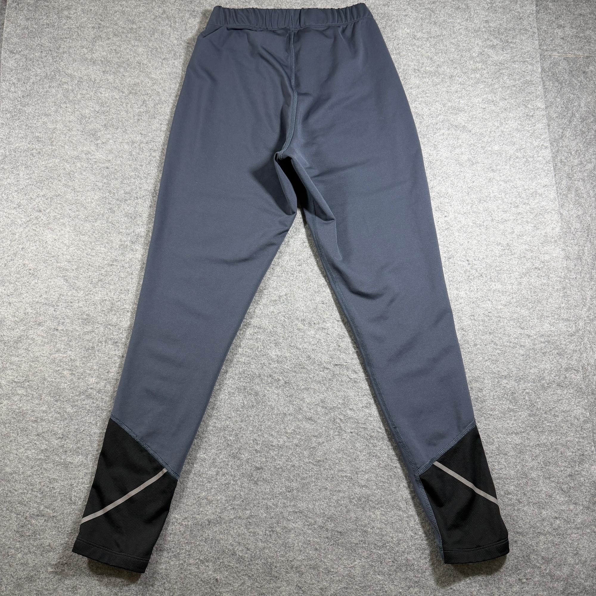 New Balance NB Dry Athletic Tights Mens M Gray Drawstring Reflective Running thumbnail 2