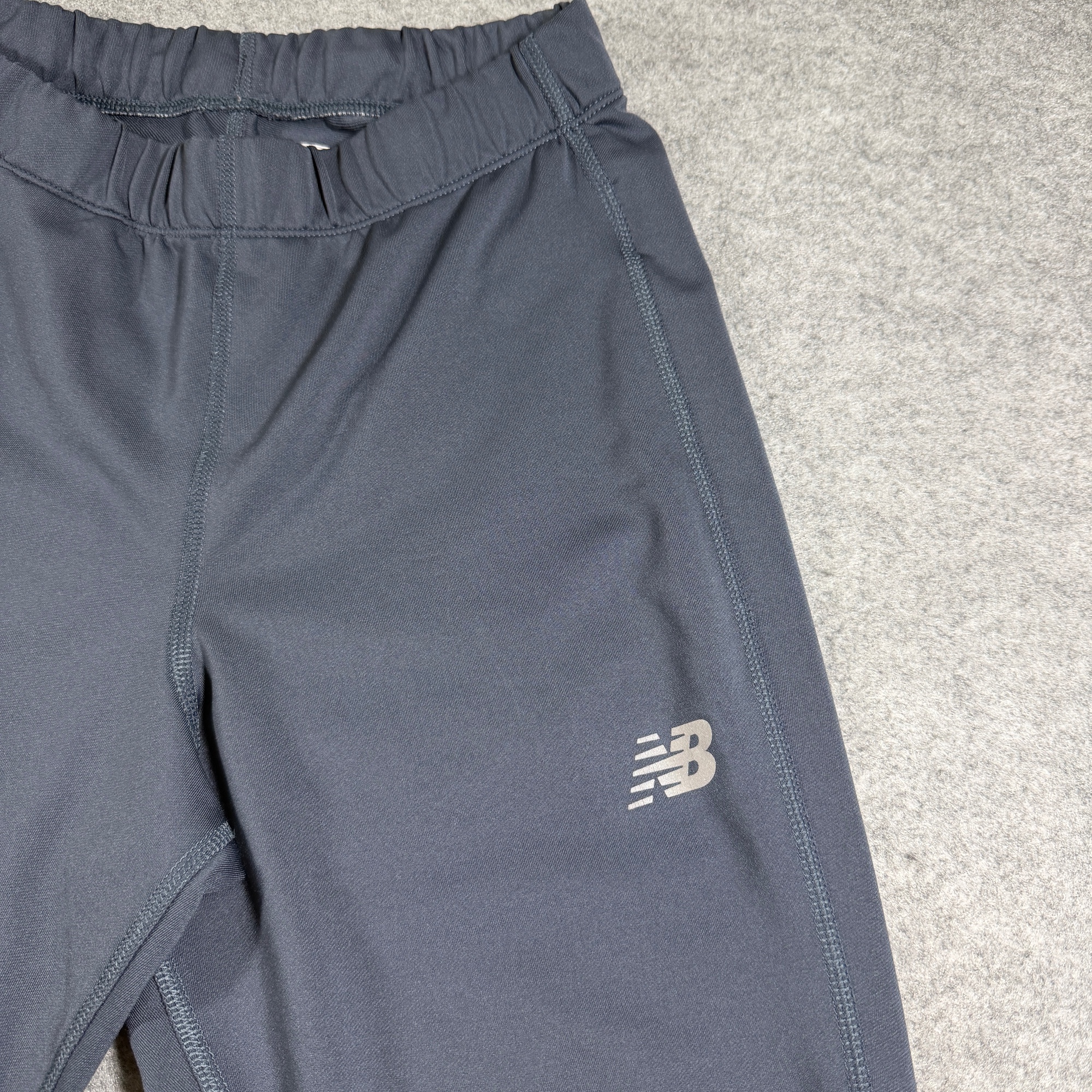 New Balance NB Dry Athletic Tights Mens M Gray Drawstring Reflective Running thumbnail 4