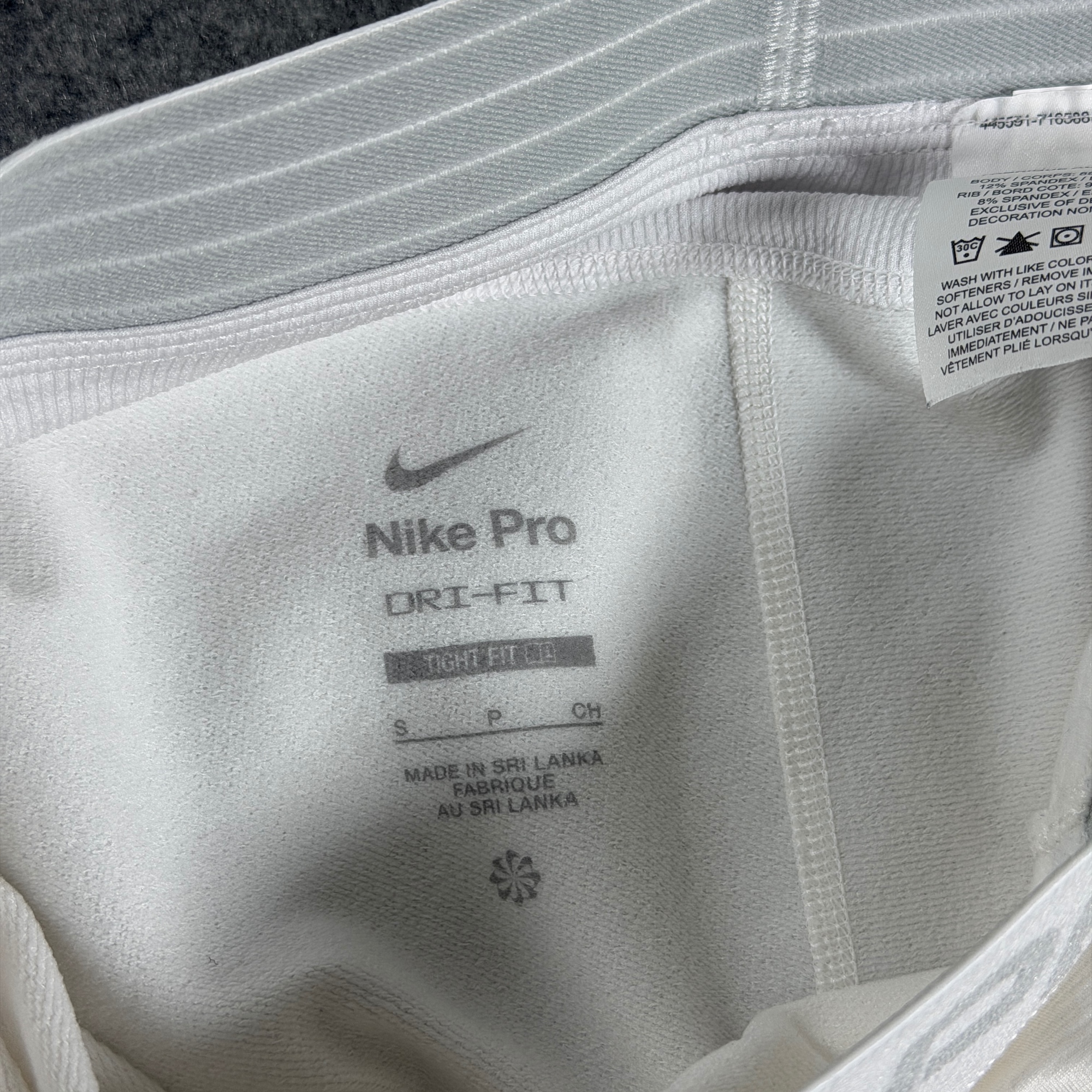 Nike Pro Compression Tights Mens S White Dri-FIT Training Base Layer Athletic thumbnail 5