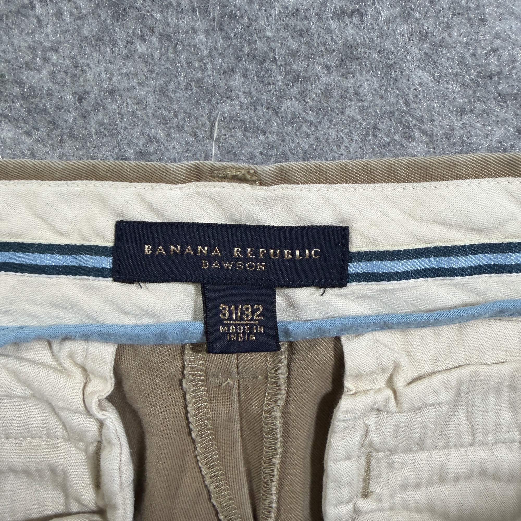 Banana Republic Dawson Pants Mens 31/32 Khaki Straight Leg 100% Cotton Chino thumbnail 4