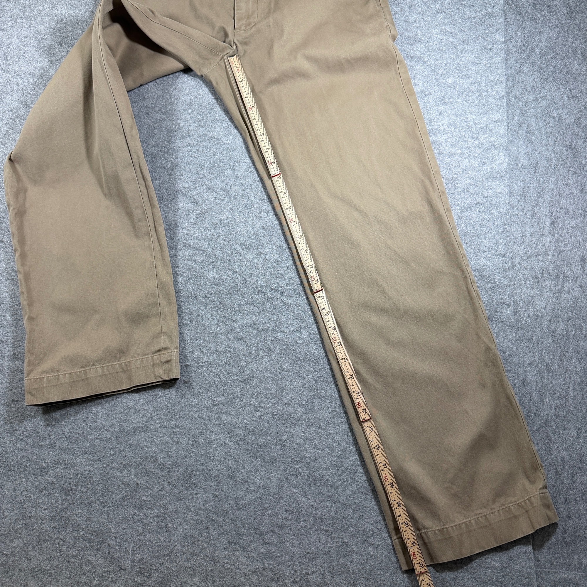 Banana Republic Dawson Pants Mens 31/32 Khaki Straight Leg 100% Cotton Chino thumbnail 7