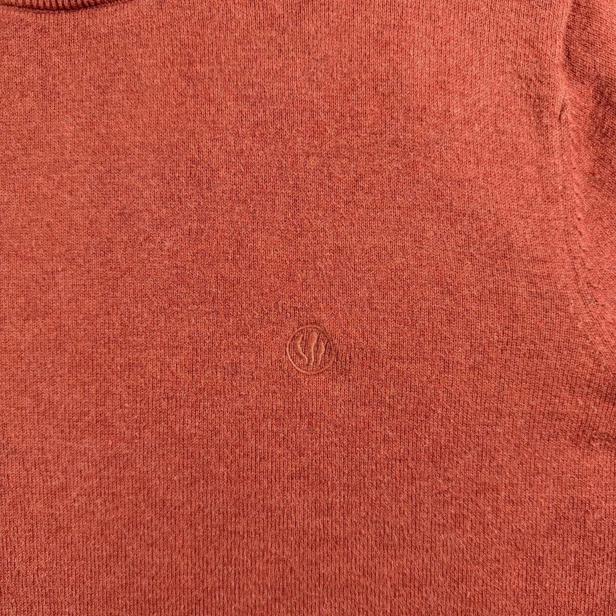 Fat Face Crewneck Sweater Mens L Rust Orange Cotton Wool Blend Embroidered Logo thumbnail 9
