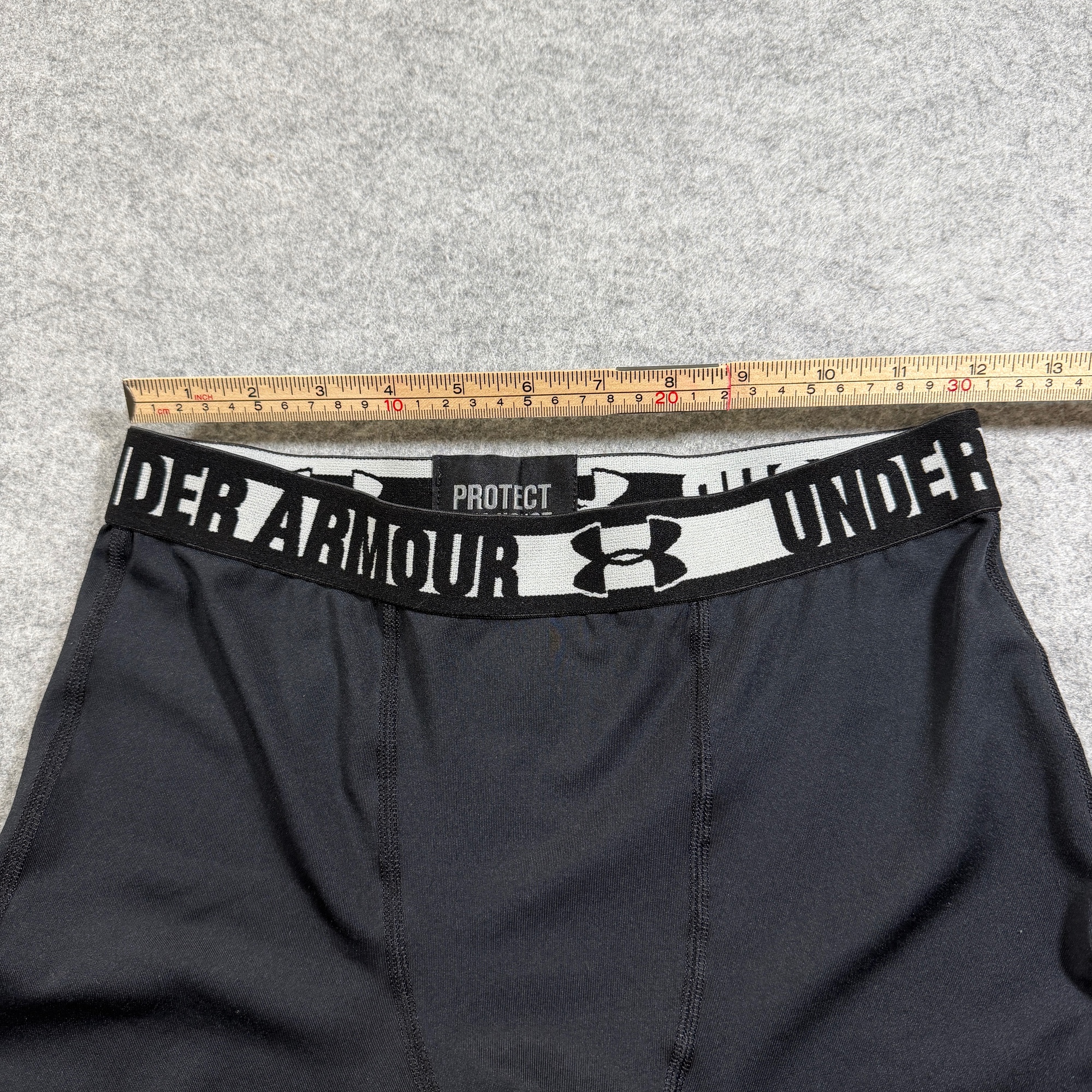 Under Armour HeatGear Compression Tights Mens M Black Running Training Gym thumbnail 6