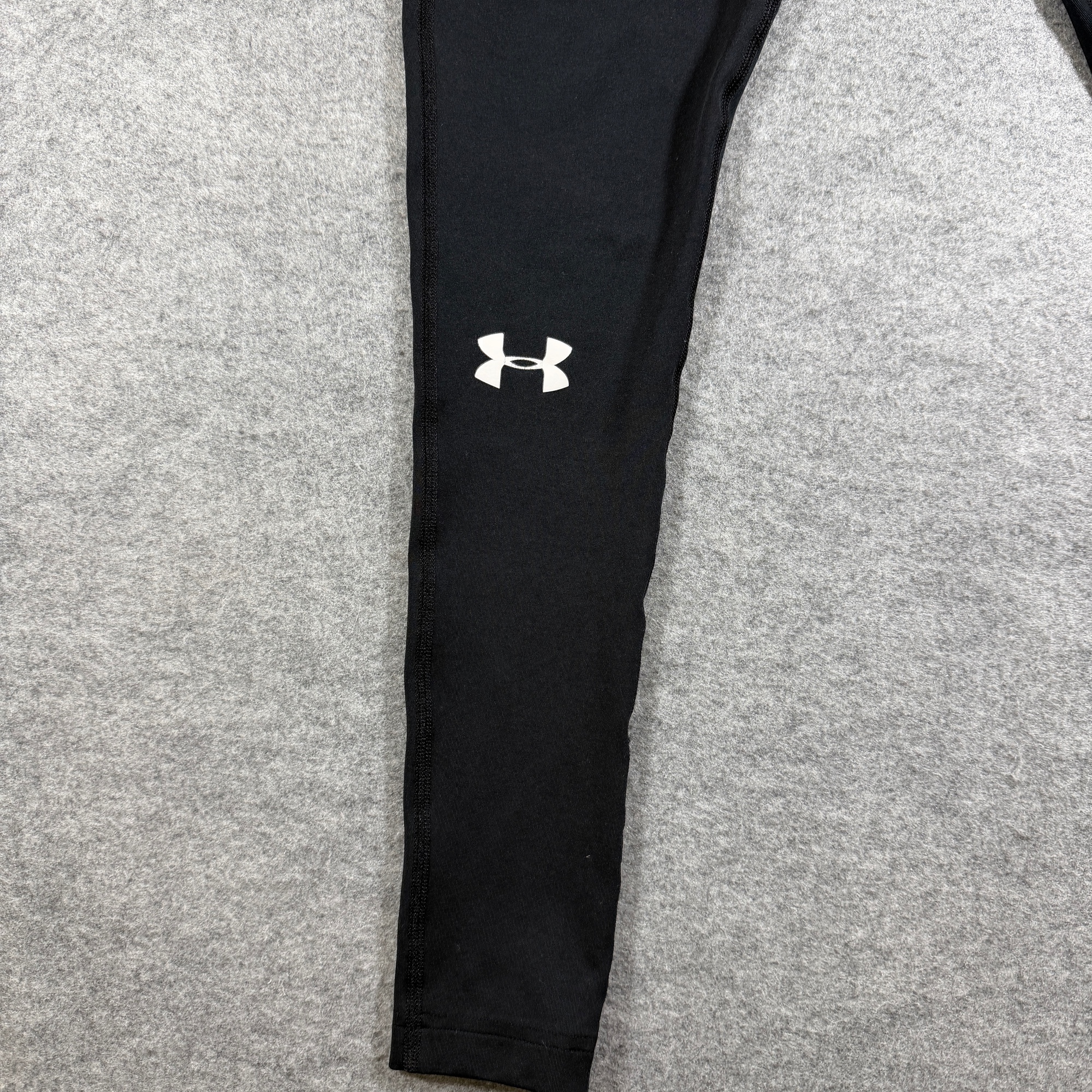 Under Armour HeatGear Compression Tights Mens M Black Running Training Gym thumbnail 9