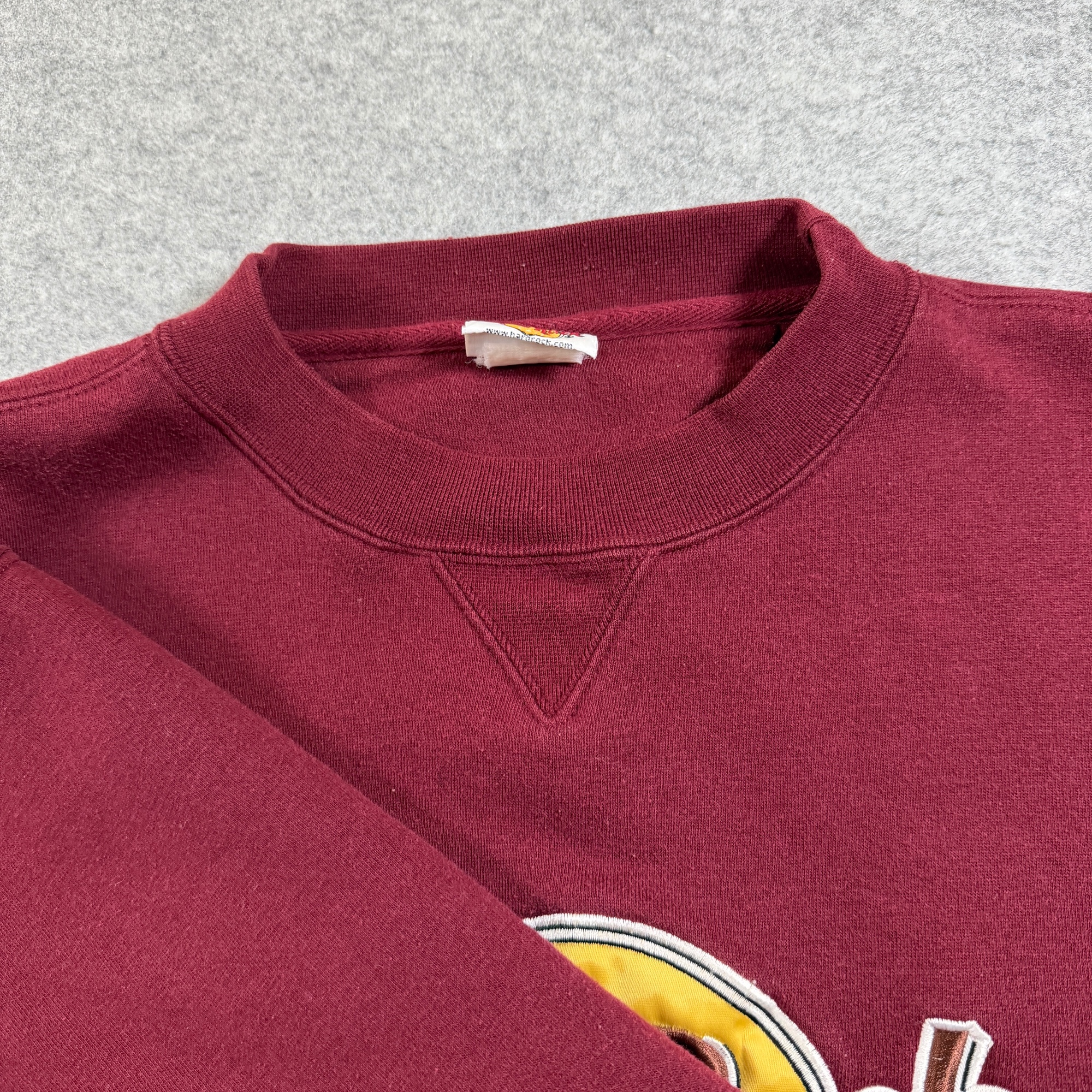 Vintage Hard Rock Cafe New York Sweatshirt Mens XL Maroon Embroidered Logo thumbnail 10
