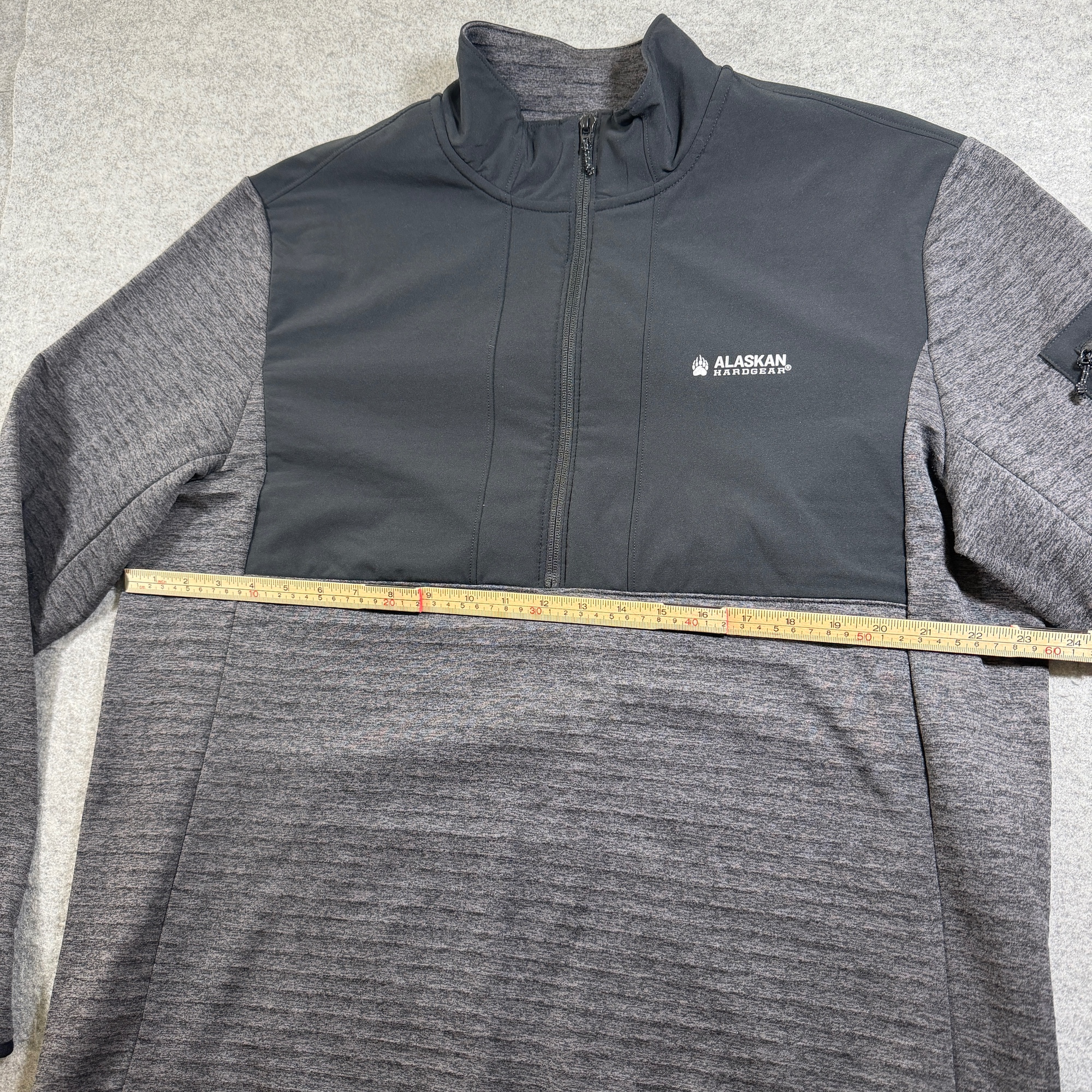 Alaskan Hardgear 1/4 Zip Fleece Jacket Mens L Gray Duluth Outdoor Hunting Hiking thumbnail 6