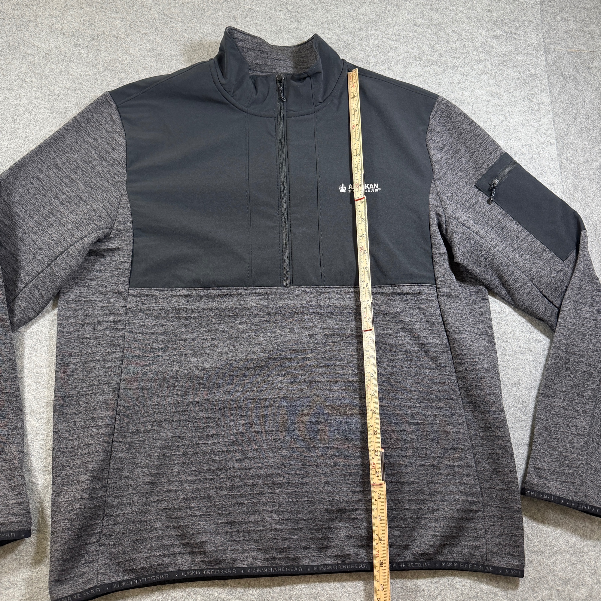 Alaskan Hardgear 1/4 Zip Fleece Jacket Mens L Gray Duluth Outdoor Hunting Hiking thumbnail 7