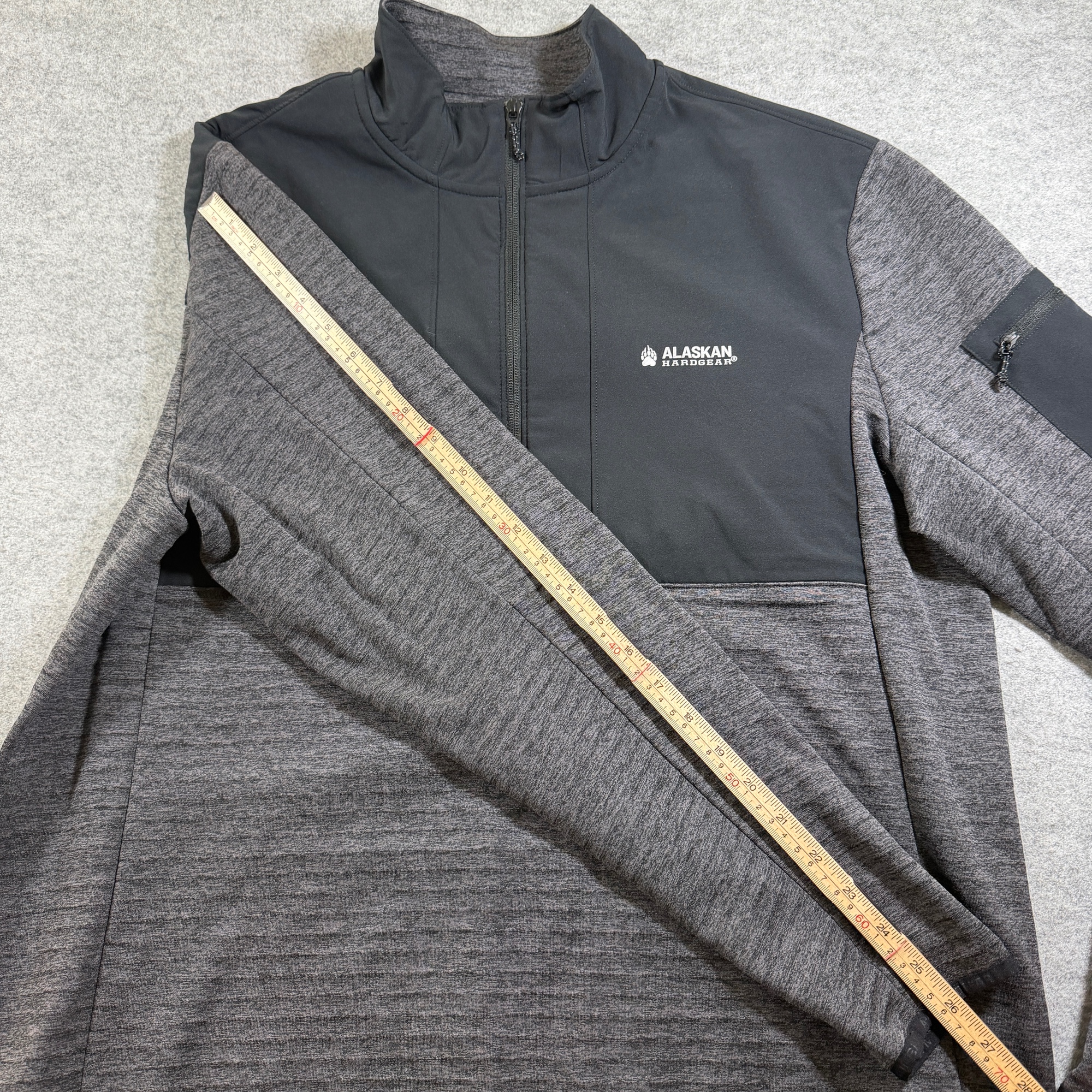 Alaskan Hardgear 1/4 Zip Fleece Jacket Mens L Gray Duluth Outdoor Hunting Hiking thumbnail 8