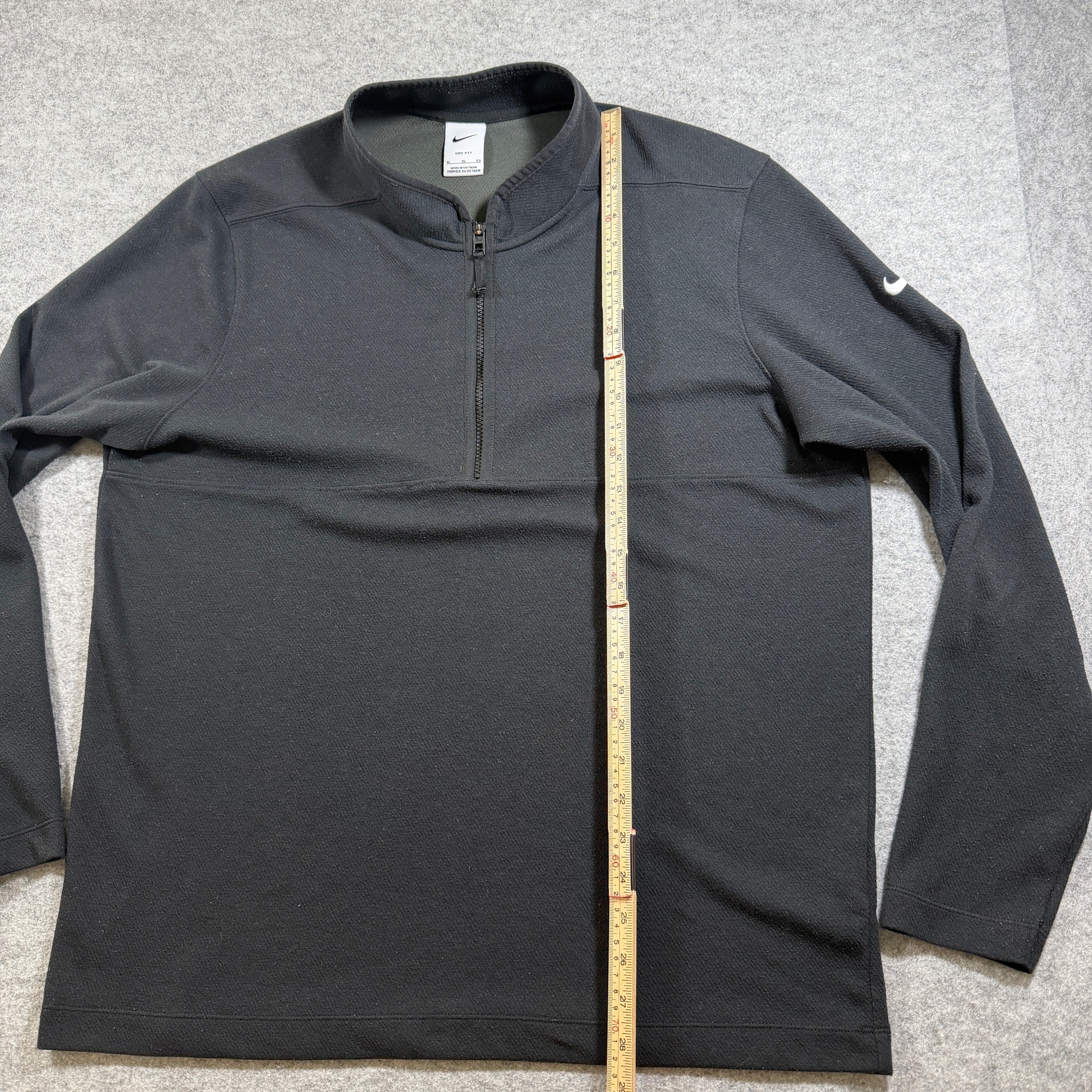 Nike Dri-FIT 1/4 Zip Pullover Mens XL Black Golf Performance Athletic Polyester thumbnail 7