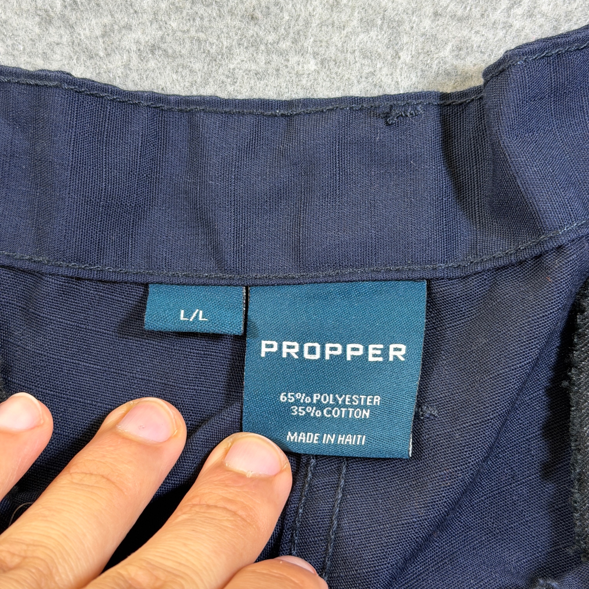Propper Cargo Pants Mens L 34x32 Navy Ripstop Tactical Utility Adjustable Waist thumbnail 3