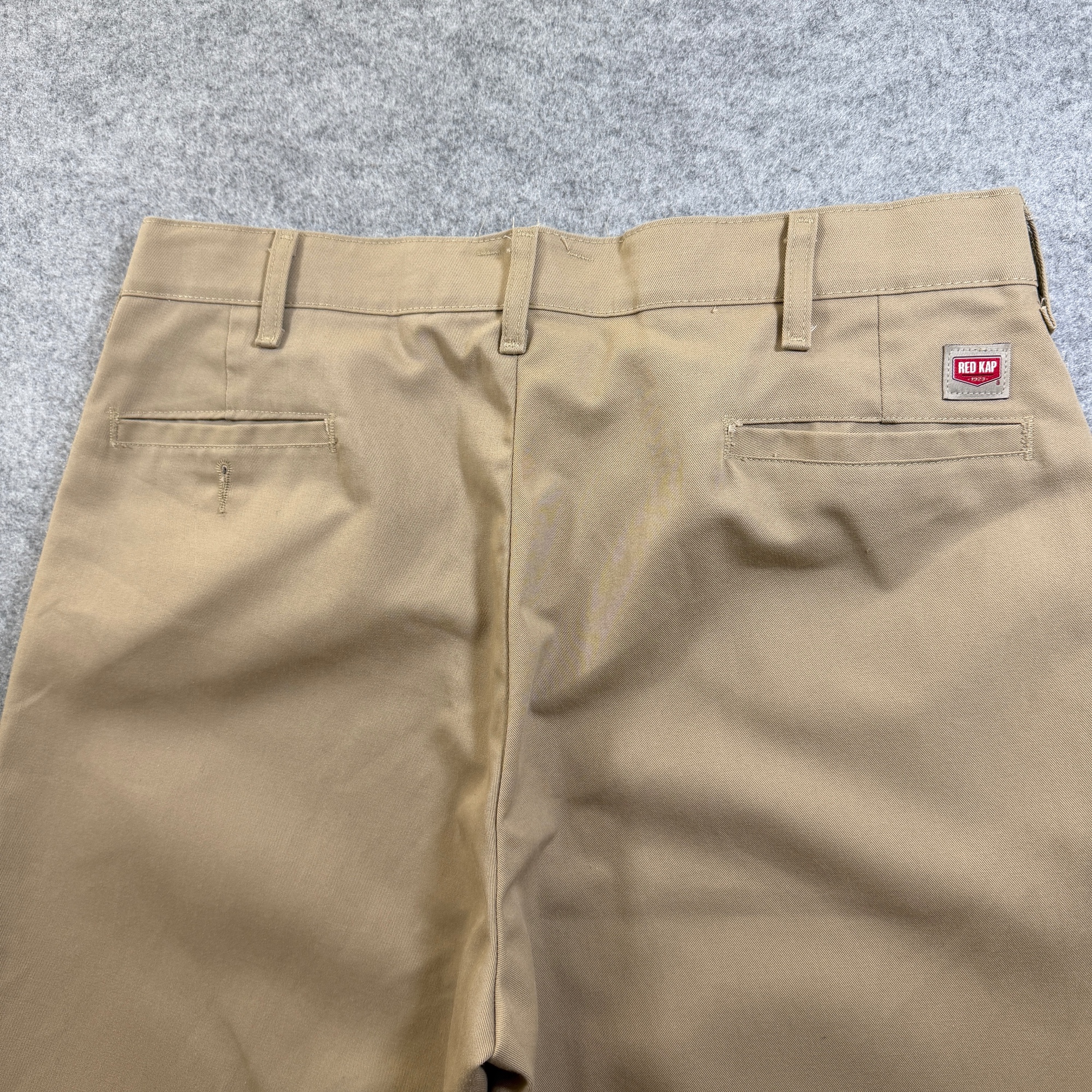 Red Kap Work Pants Mens 38 Khaki Straight Leg Industrial Mechanic Shop Uniform thumbnail 5