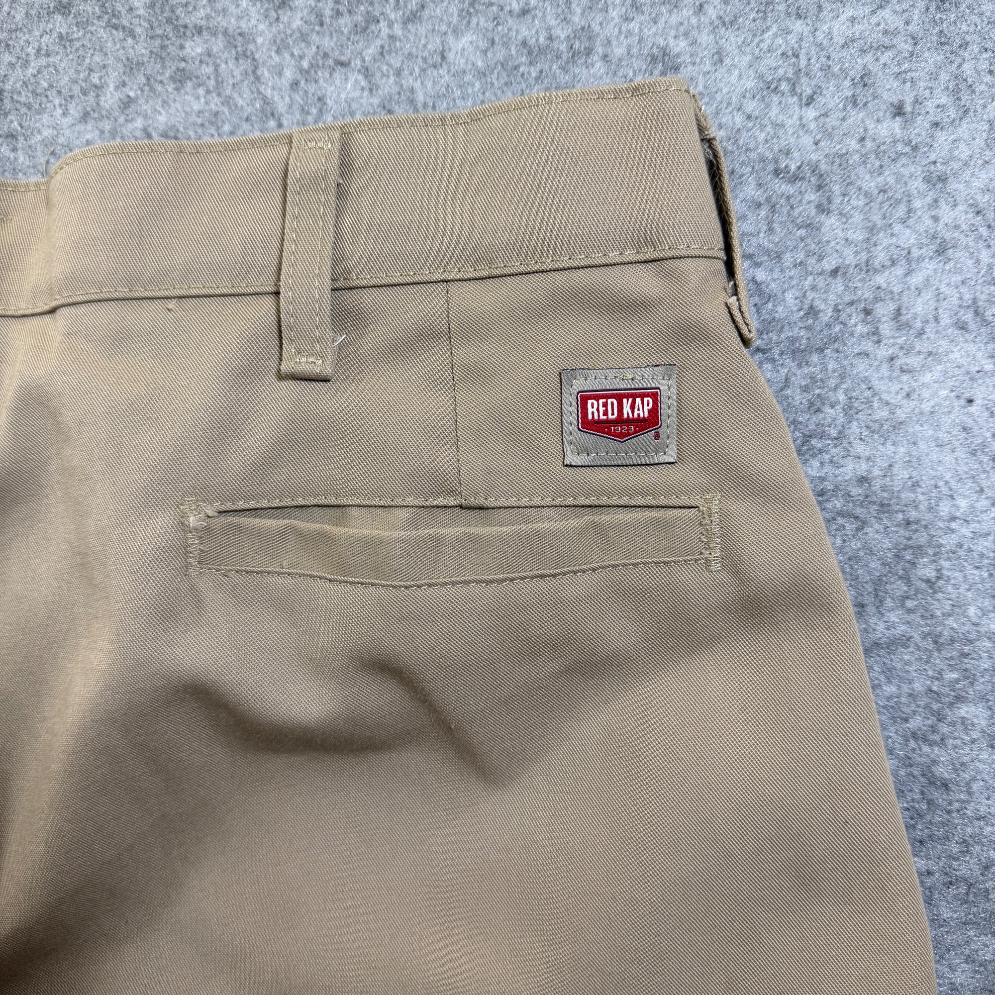 Red Kap Work Pants Mens 38 Khaki Straight Leg Industrial Mechanic Shop Uniform thumbnail 6