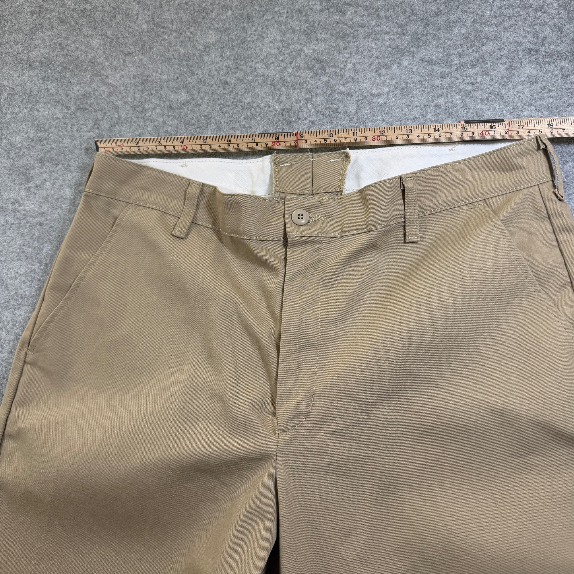 Red Kap Work Pants Mens 38 Khaki Straight Leg Industrial Mechanic Shop Uniform thumbnail 7
