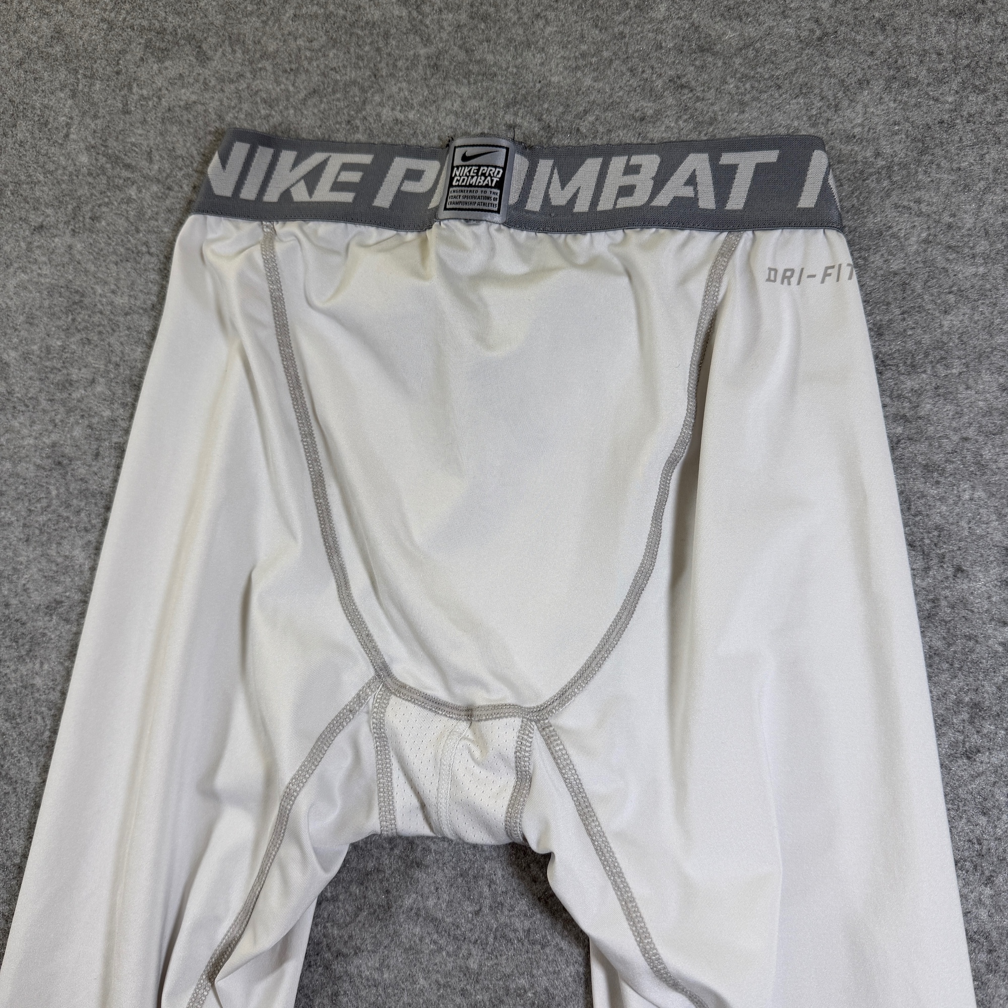 Nike Pro Combat Compression Tights Mens M White Running Gym Training Base Layer thumbnail 5
