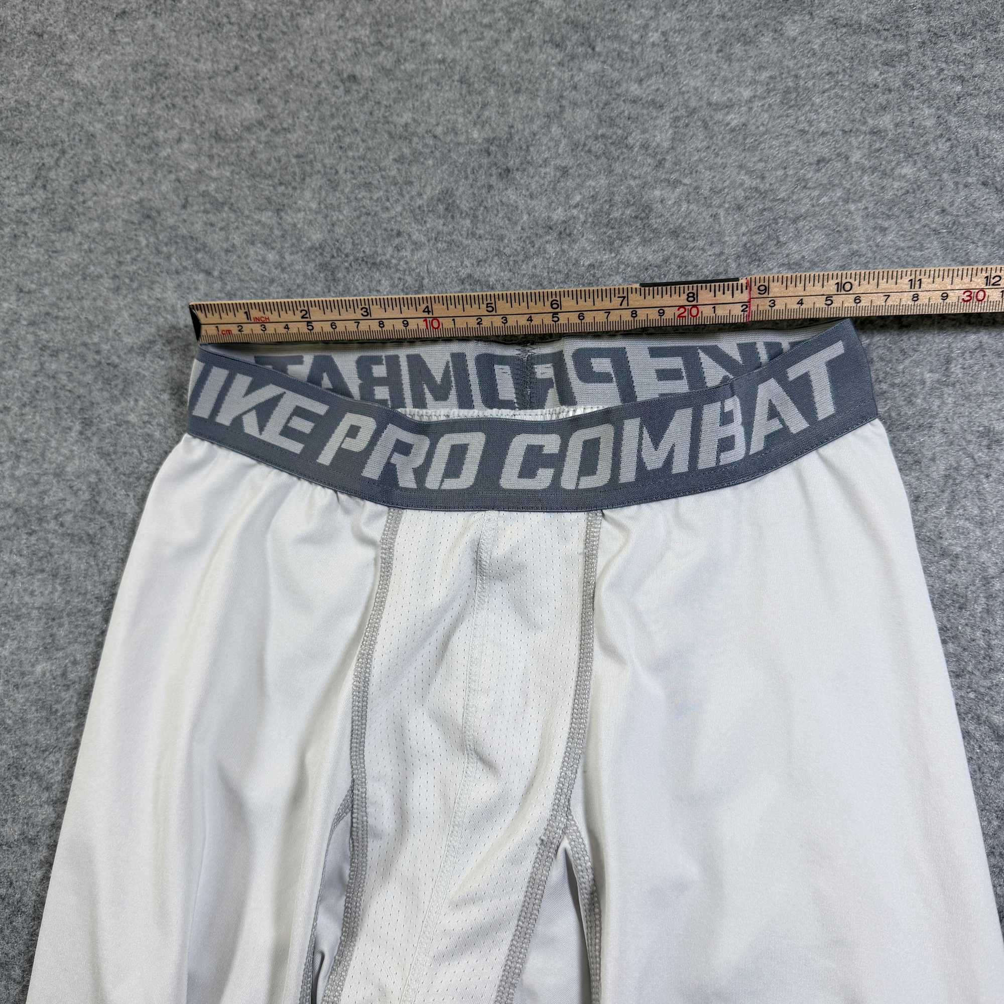 Nike Pro Combat Compression Tights Mens M White Running Gym Training Base Layer thumbnail 6
