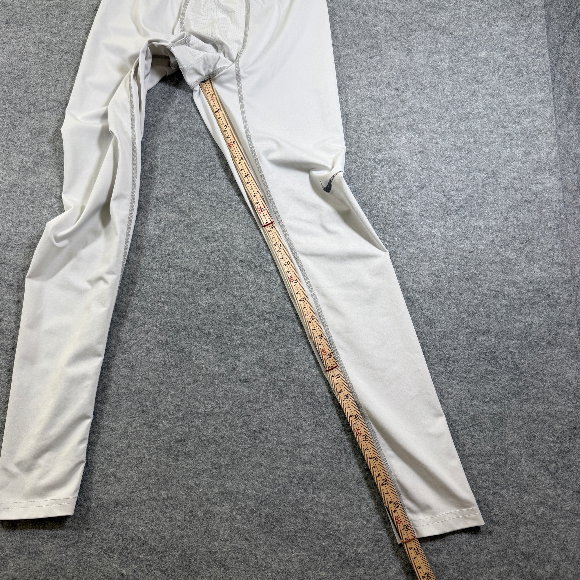 Nike Pro Combat Compression Tights Mens M White Running Gym Training Base Layer thumbnail 7