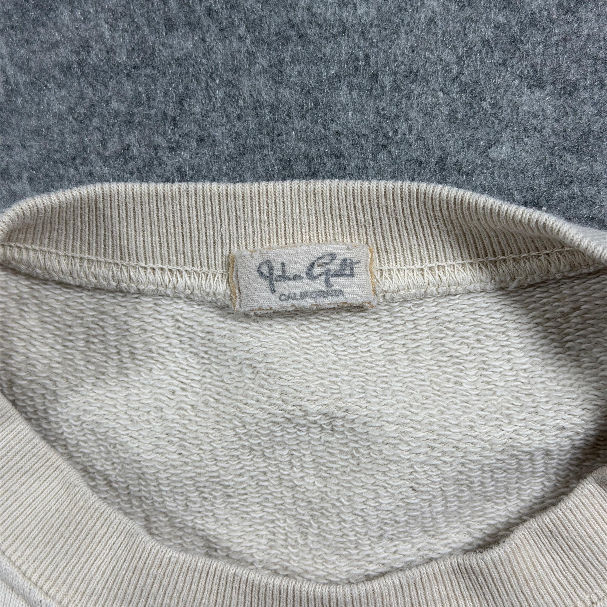 John Galt Amalfi Coast Sweatshirt Womens OS Cream Embroidered Crewneck Pullover thumbnail 3