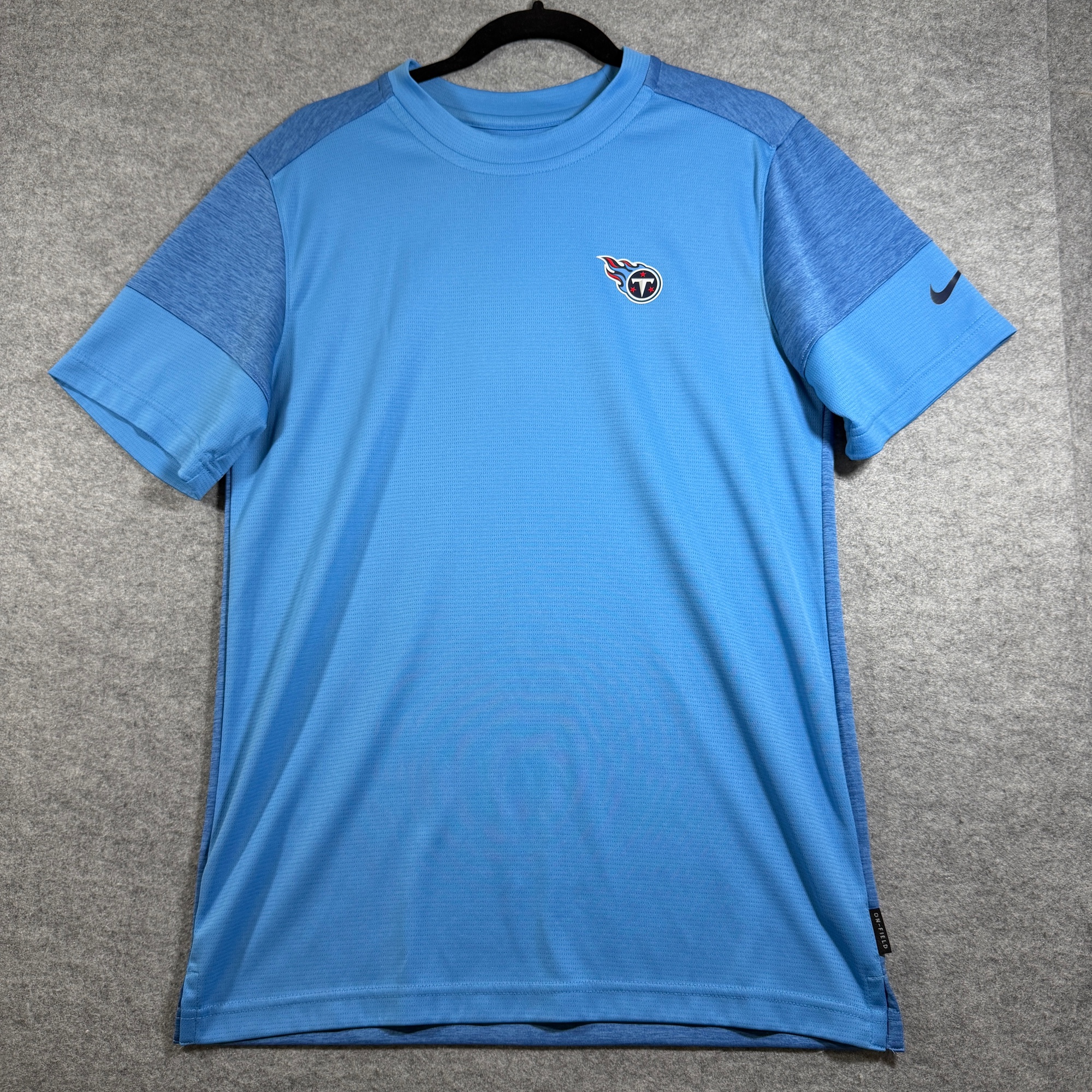 Nike Tennessee Titans T Shirt Mens S Light Blue Dri-FIT NFL On Field Football