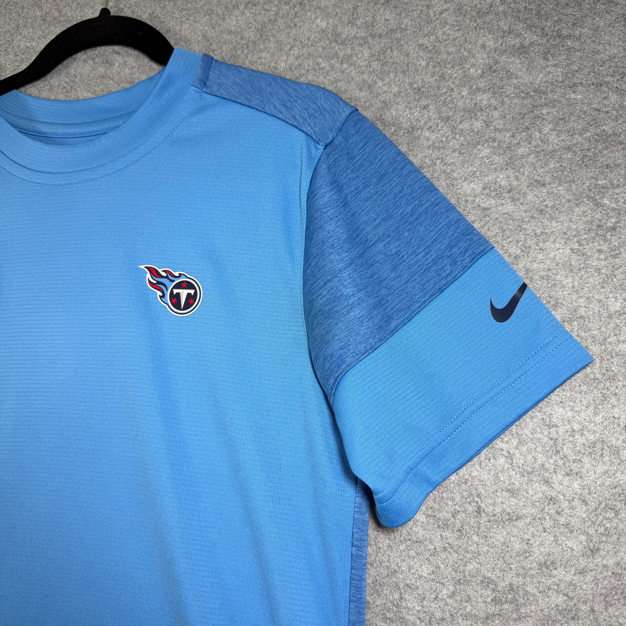 Nike Tennessee Titans T Shirt Mens S Light Blue Dri-FIT NFL On Field Football thumbnail 3